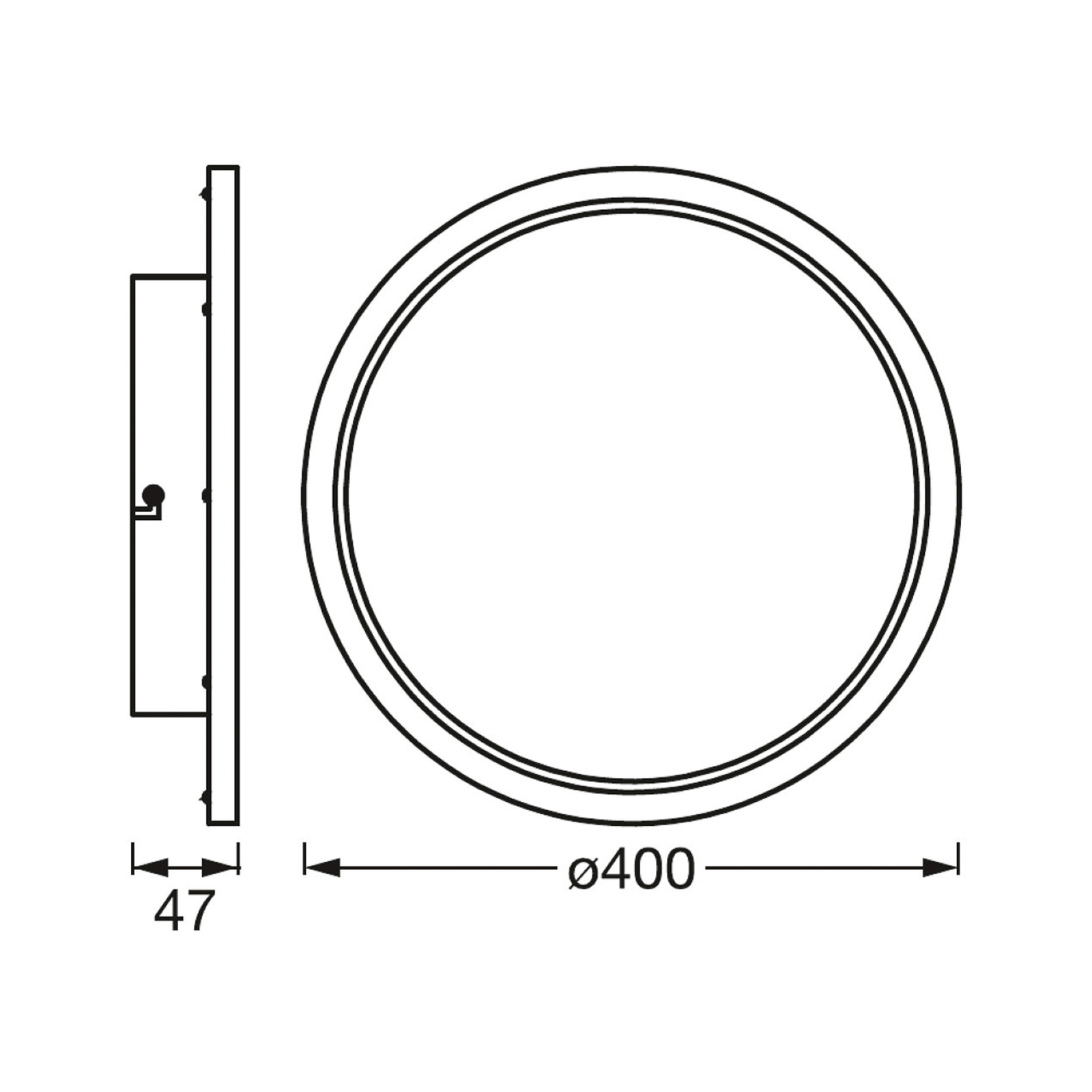 LEDVANCE SMART+ WiFi Orbis Disc, blanc, Ø 40 cm