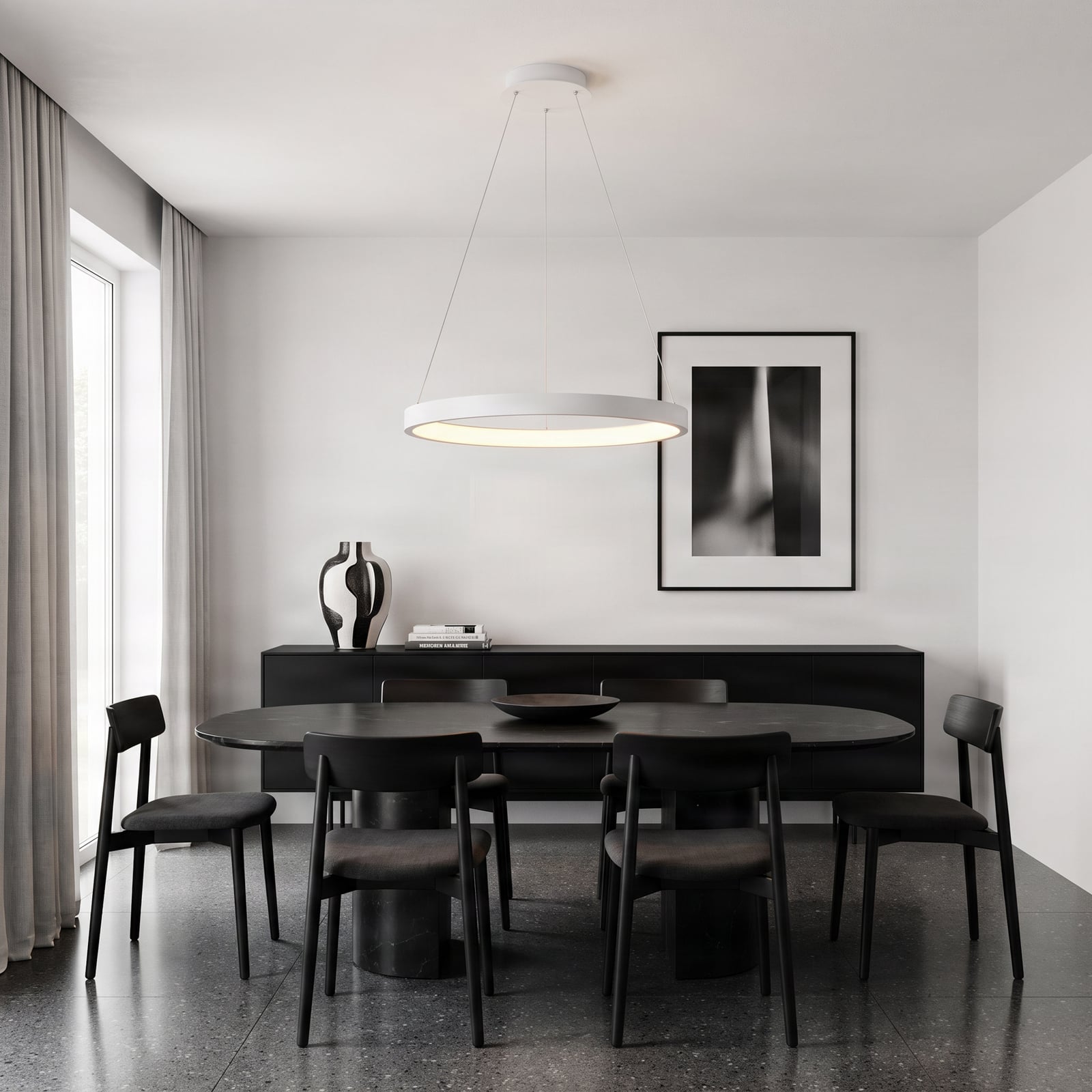 Suspension Albiona Ø60 Hvid - Arcchio Suspension Albiona Ø60 Hvid - Arcchio