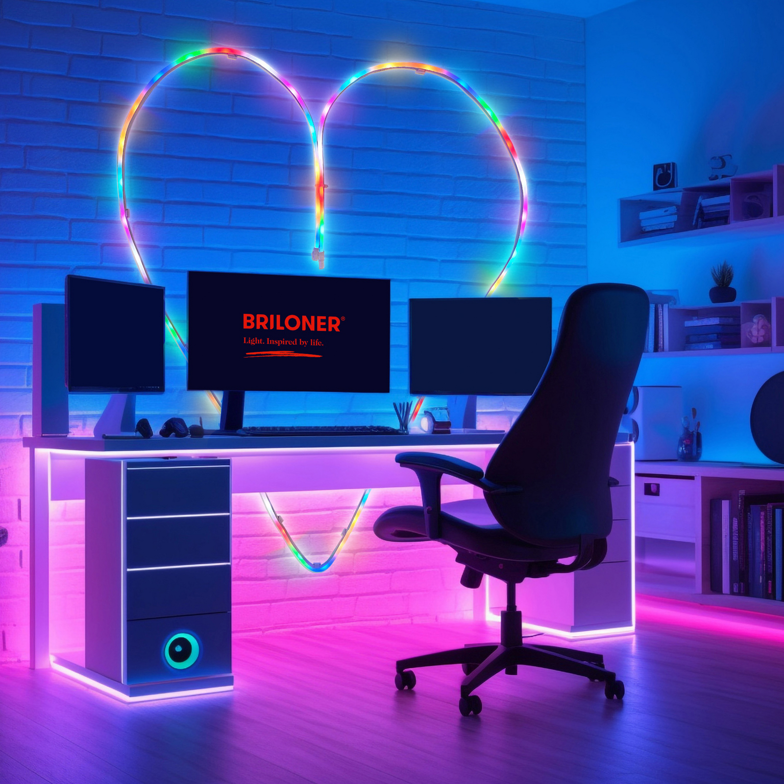 LED-painduv riba RGBIC Neon, valge, 5 meetrit, USB, muusikasensor LED-painduv riba RGBIC Neon, valge, 5 meetrit, USB, muusikasensor