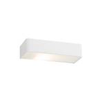 Atrato wall light, white, steel, width 35 cm