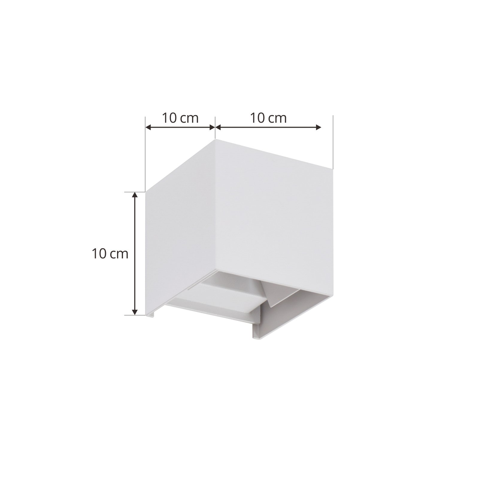 Nivar Square LED Candeeiro de Parede Exterior White - Lindby