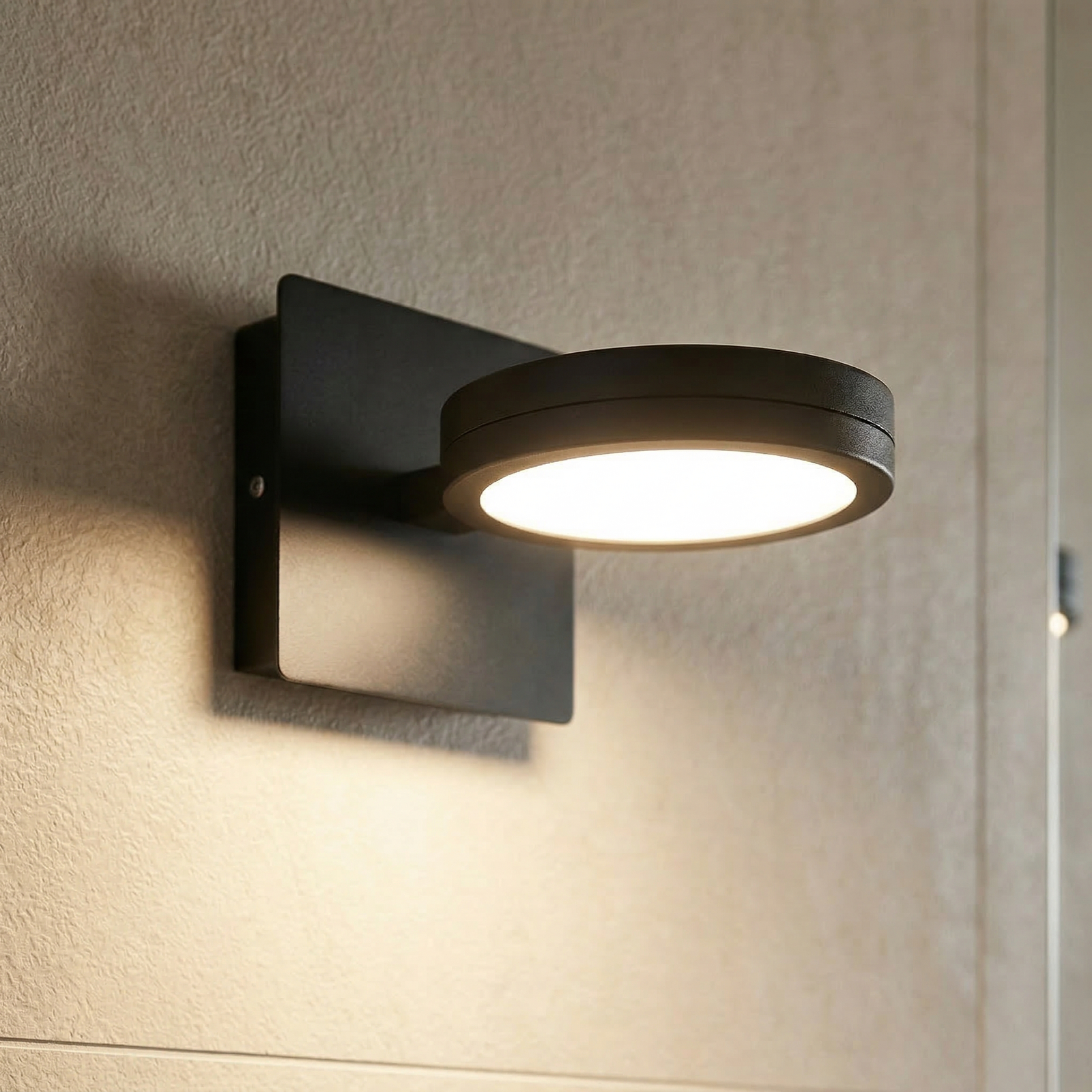LIGHTME applique LED Aqua down 1 luce nero
