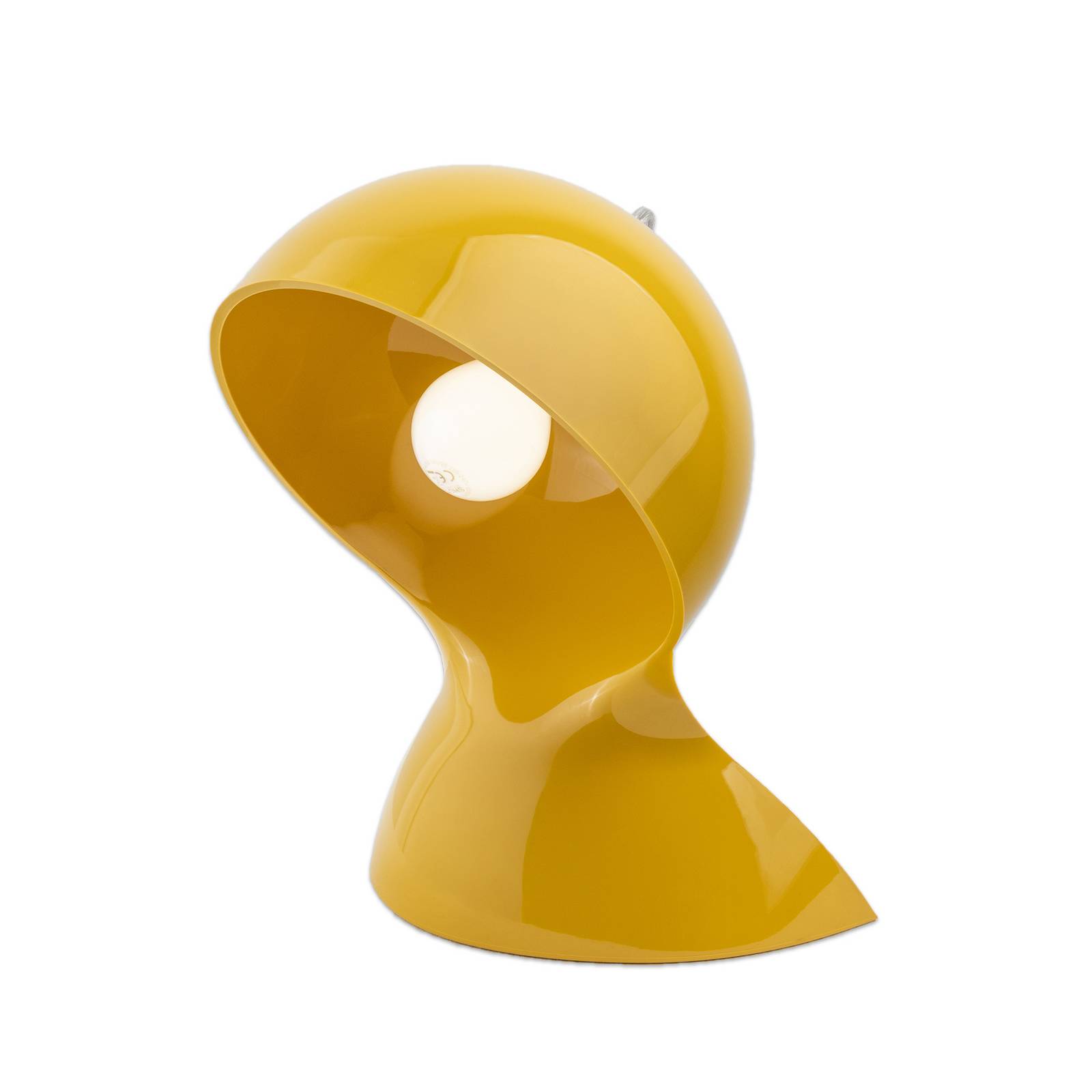 Artemide Tischleuchte Dalú, gelb, Höhe 26 cm, Kunststoff