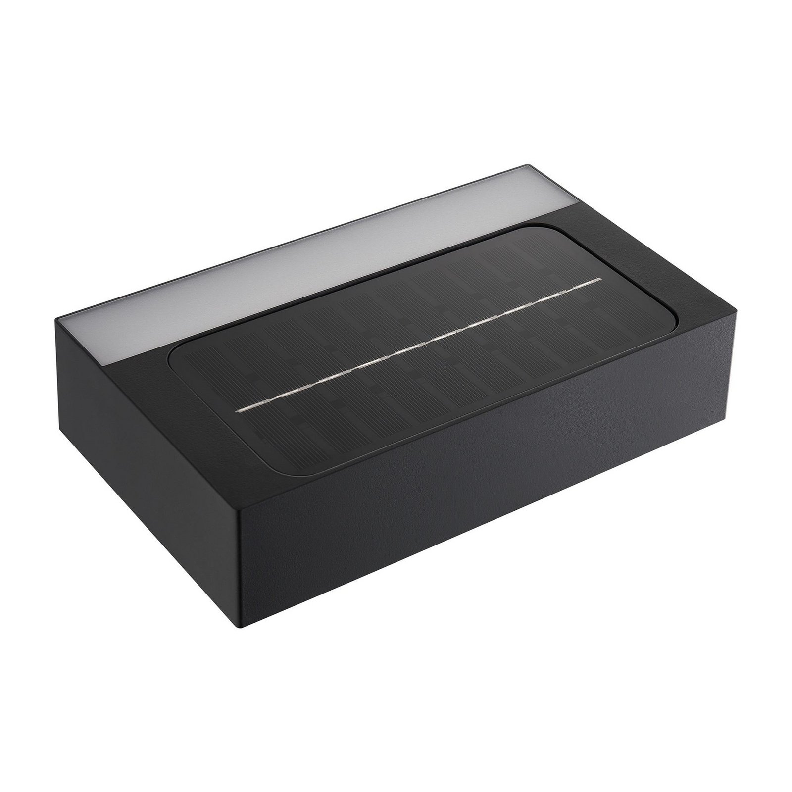 LED-Solar-Außenwandleuchte Monay Square, schwarz, IP44