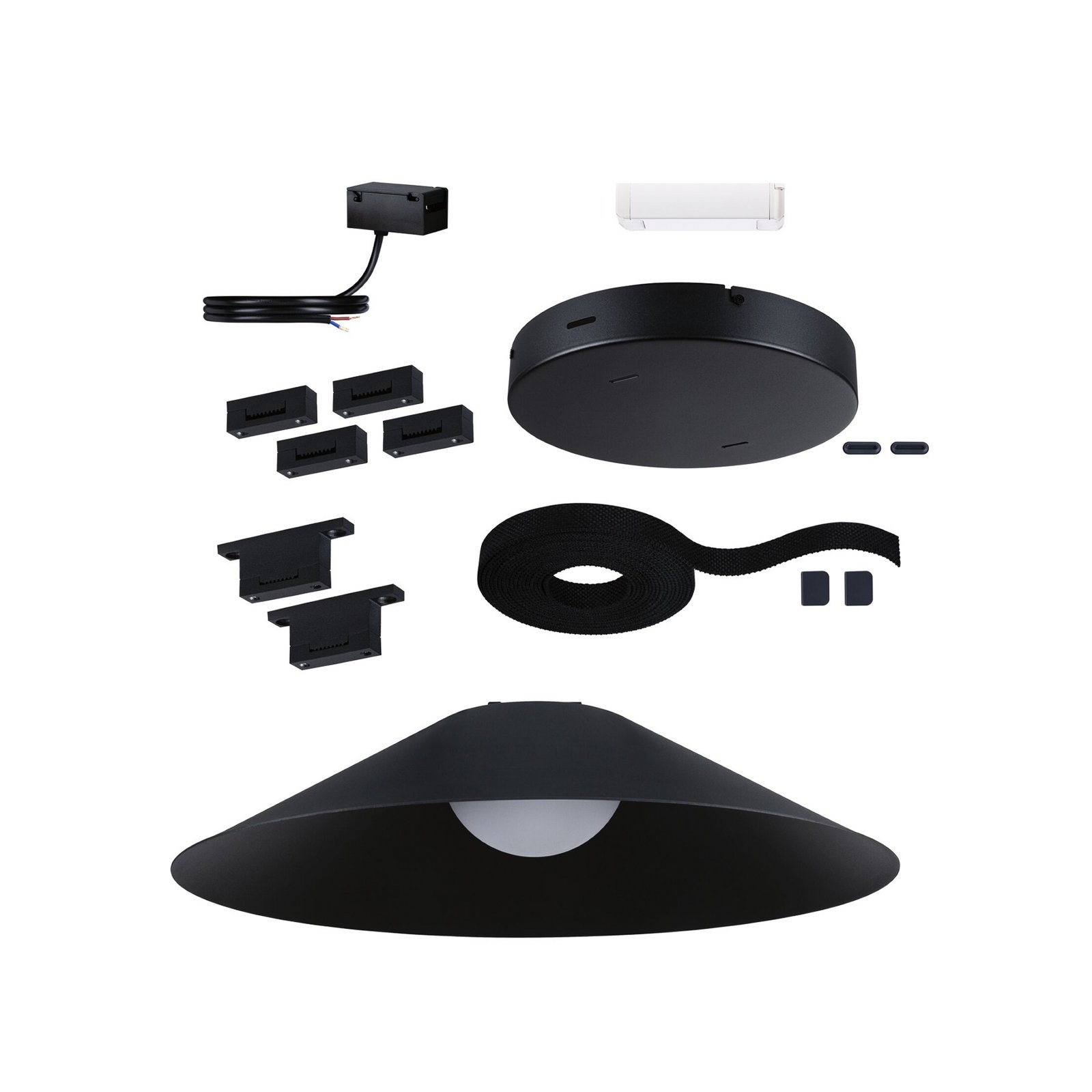 Paulmann ULine Kit de démarrage Cone, noir, longueur de sangle 5 m
