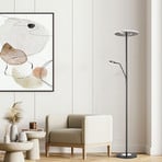 LED-gulvlampe Dent, svart, 180 cm, CCT, 2 lyskilder