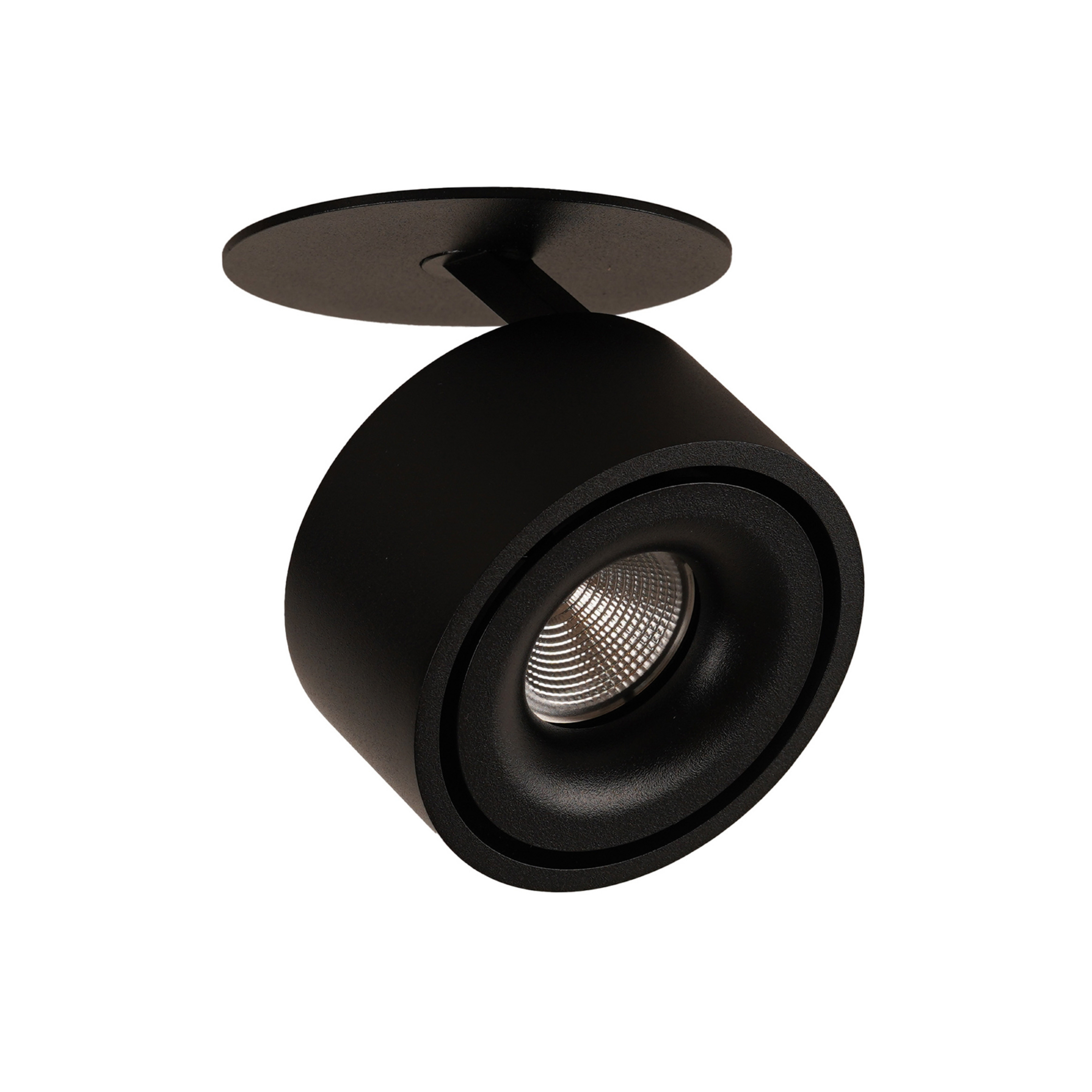 Lampe encastrable LED Braccio, noir, métal, Ø 8,5 cm - Antidark