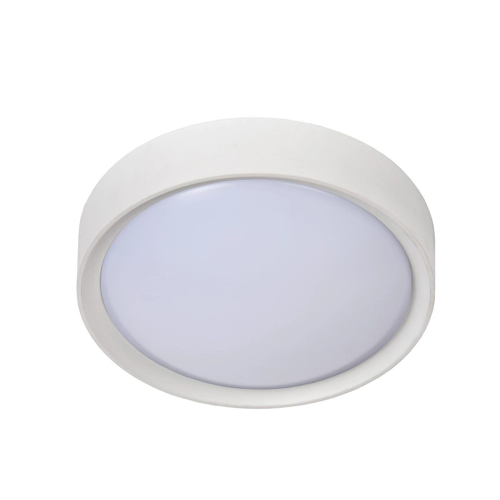 Plafoniera Lex, tonda, Ø 25 cm, bianco