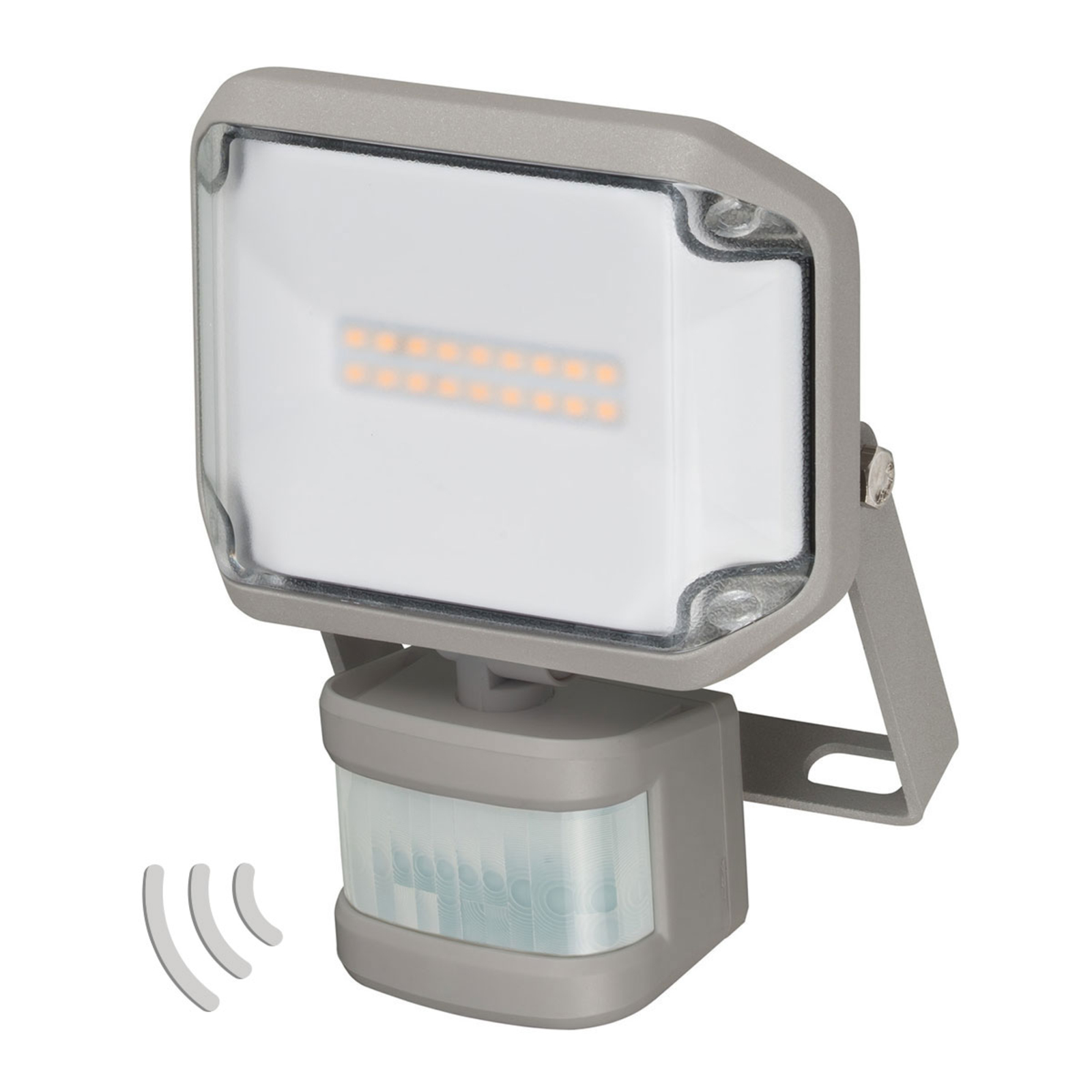 Brenenstuhl AL LED outdoor spotlight with IR sensor IP44 10 W, aluminium, 10 W, energy efficiency: A+, W: 12.4 cm, H: 15 cm
