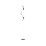 Eunice LED-gulvlampe, høyde 150 cm, svart, metall