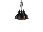 Lira 3 Lustră Pendul Black/Gold - Lindby