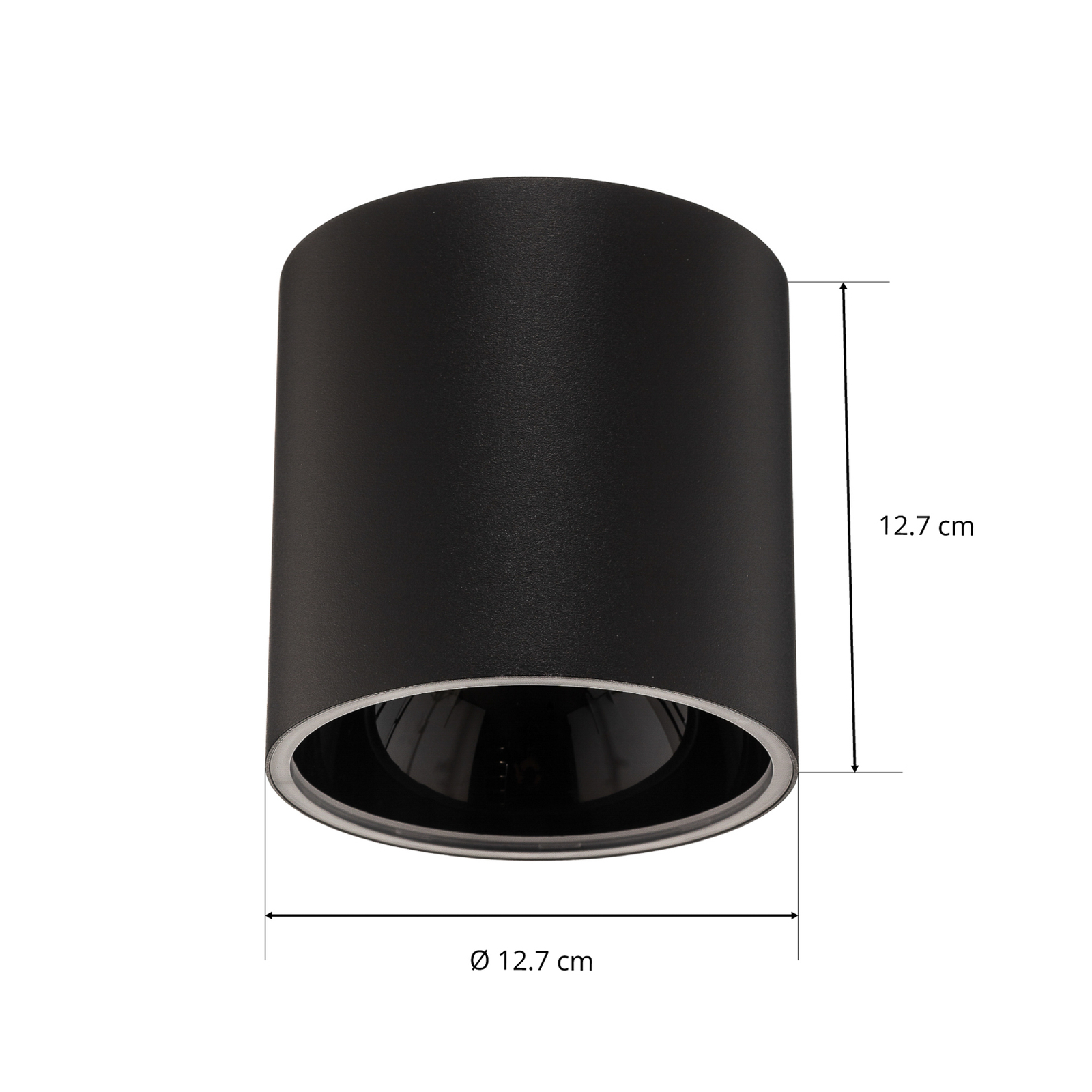 Downlight Halo, preto/preto