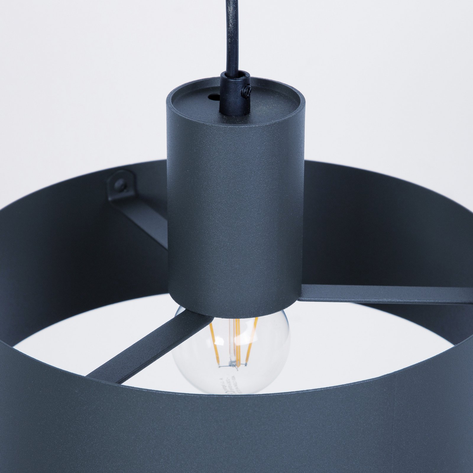 Hängeleuchte Rif M, anthrazit, 1-flammig, Ø 25 cm, Stahl