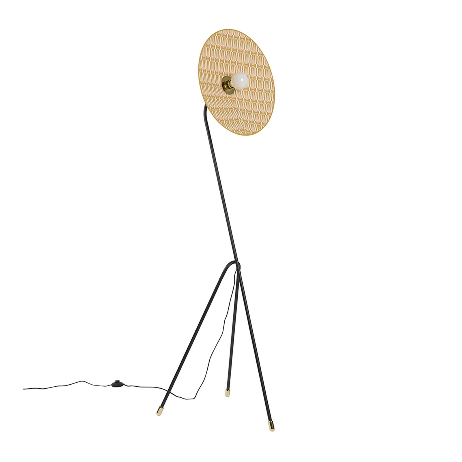 MARKET SET Gatsby-lattiavalaisin, myra, kolmijalka, Ø 50 cm, E27