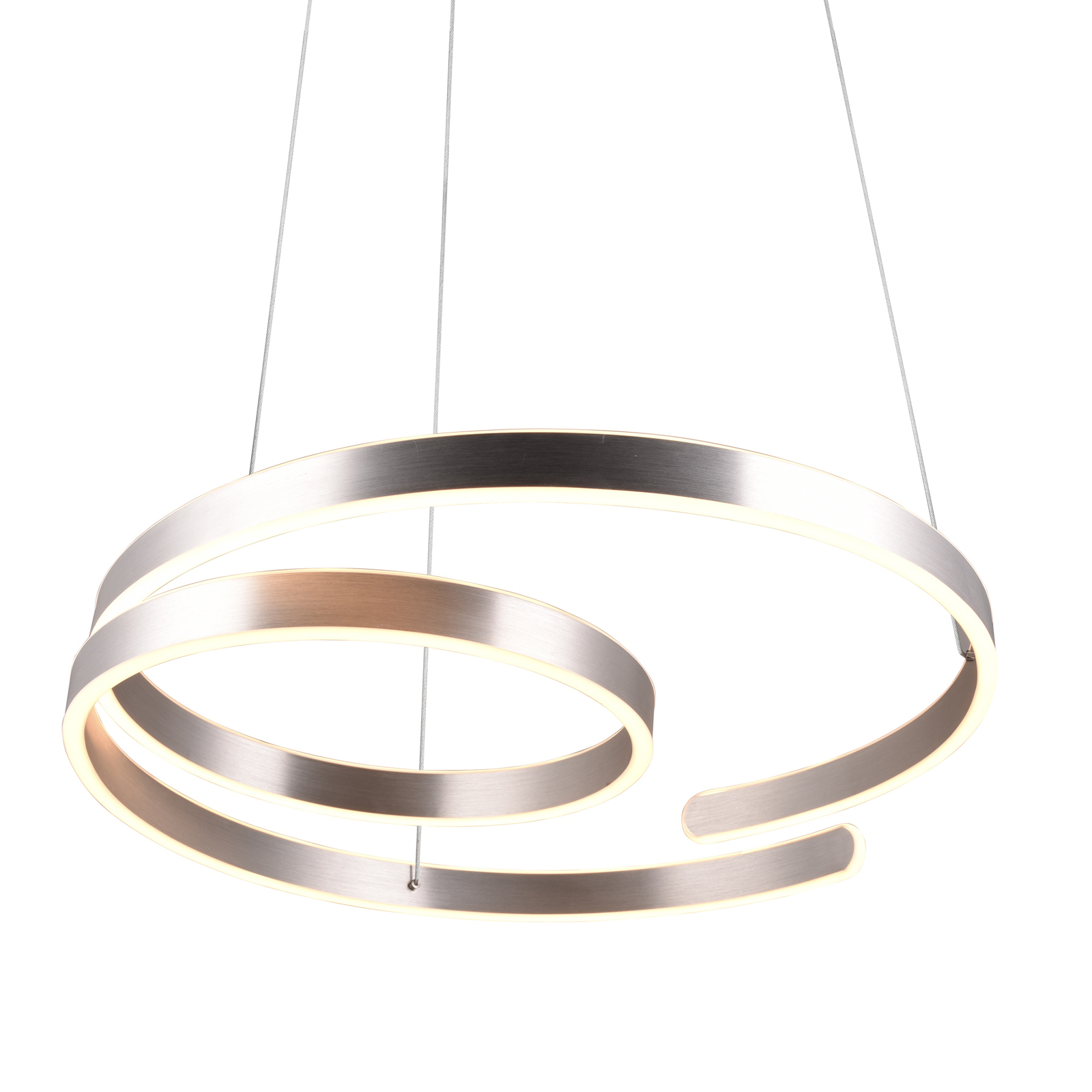 Marnie LED pendant light, switch dim, aluminium