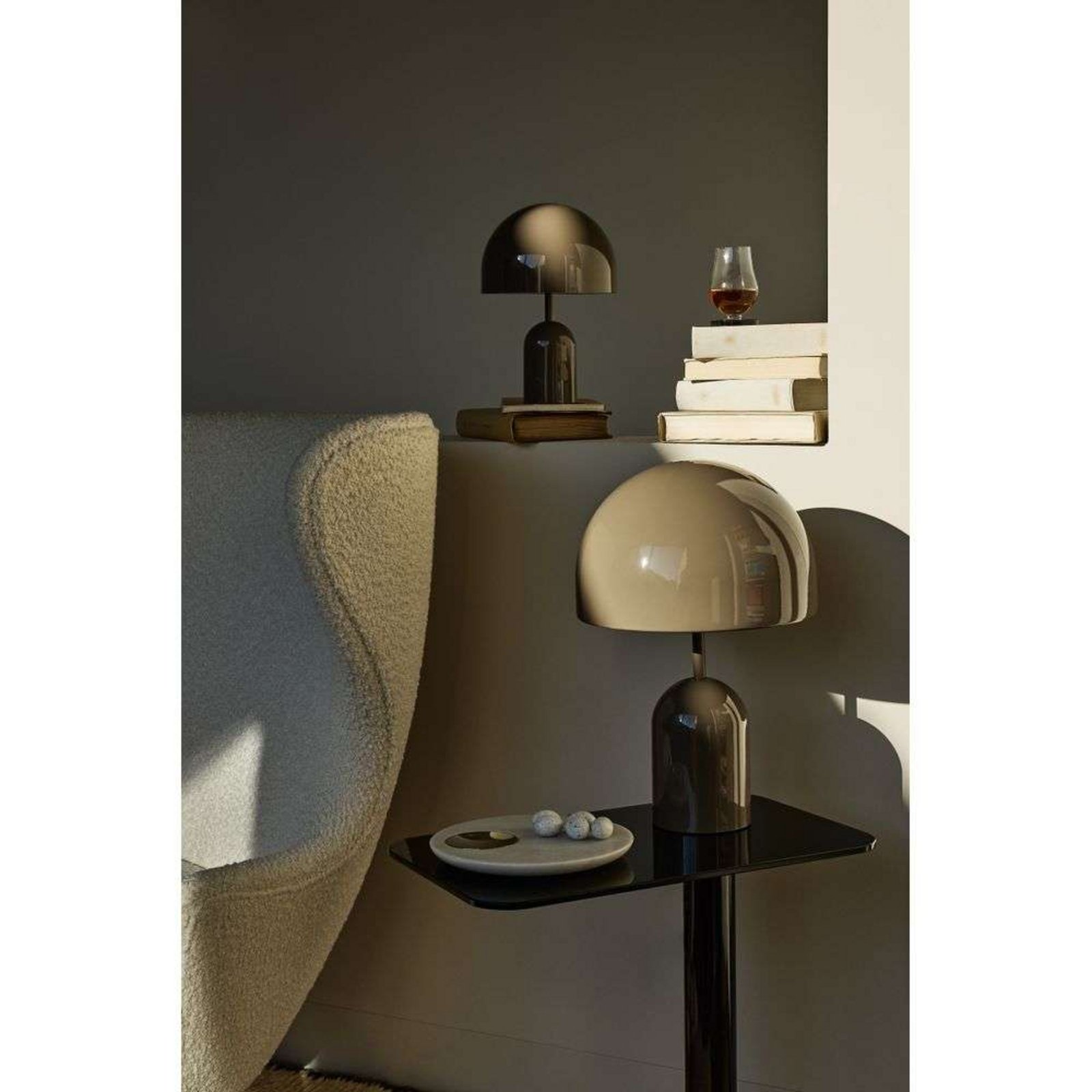 Bell Portable Candeeiro de Mesa H28 IP44 Taupe - Tom Dixon