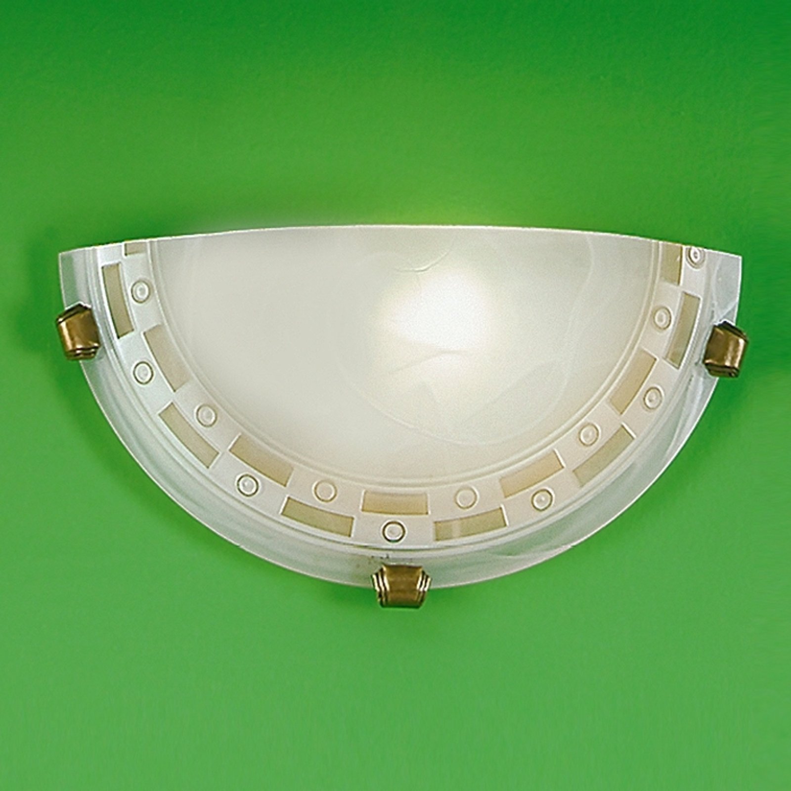 Orion Calena Wall Light Beautiful, for Living / Dining Room, Lacquered iron, glass, E27, 60 W, energy efficiency: A++, W: 30 cm, H: 15 cm
