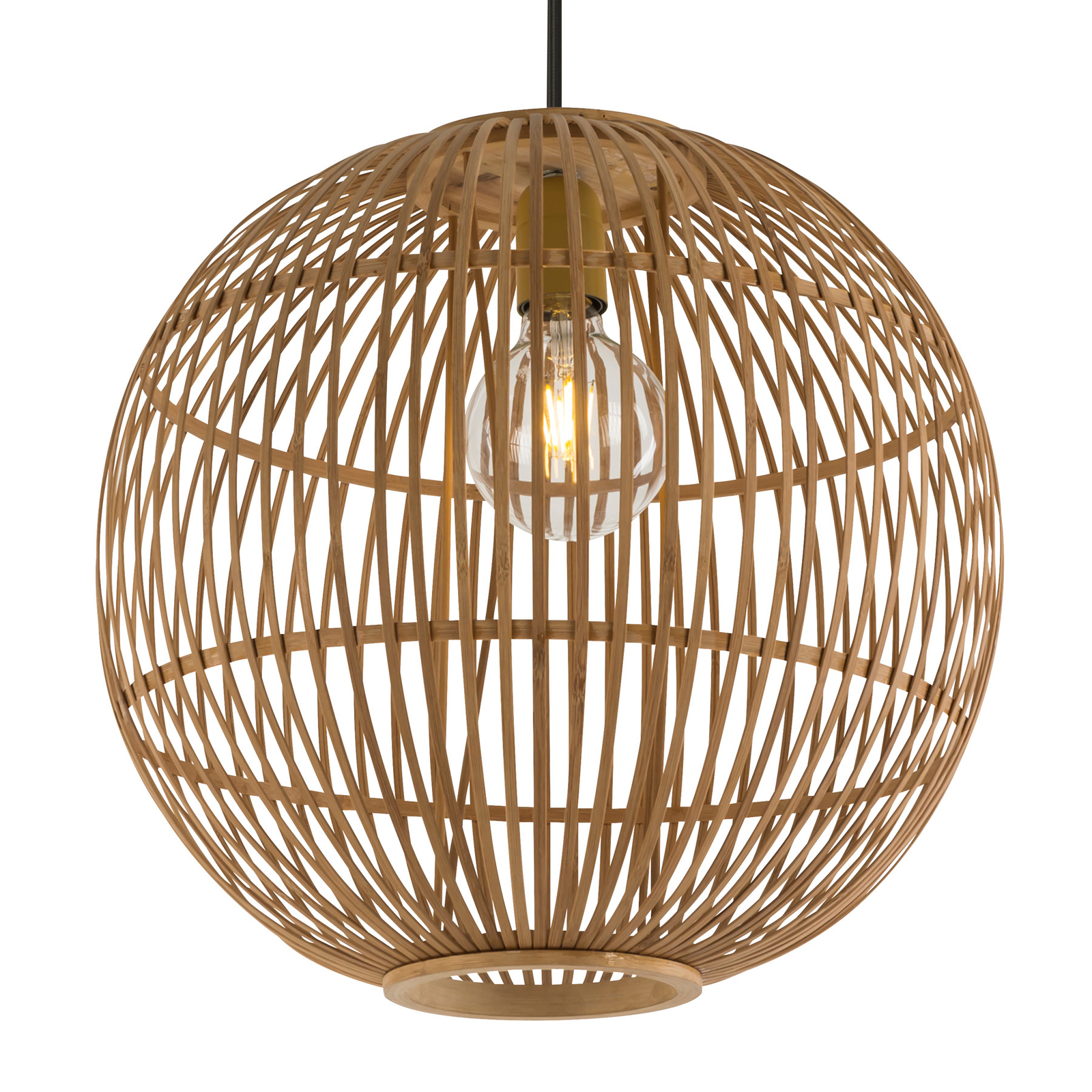 Hildegard pendant light made of bamboo