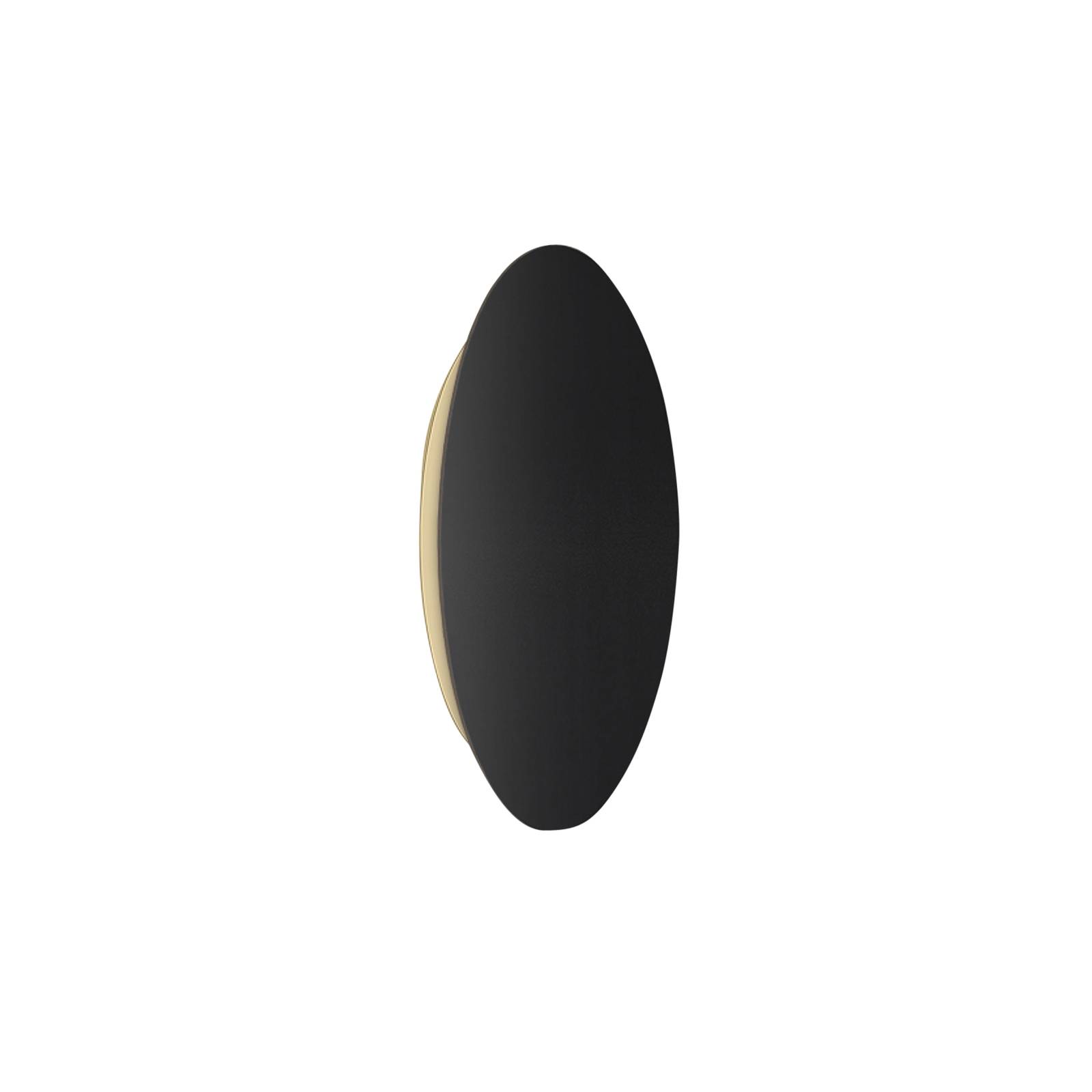 E-shop Escale Blade LED nástenné svietidlo čierne matné Ø 34 cm