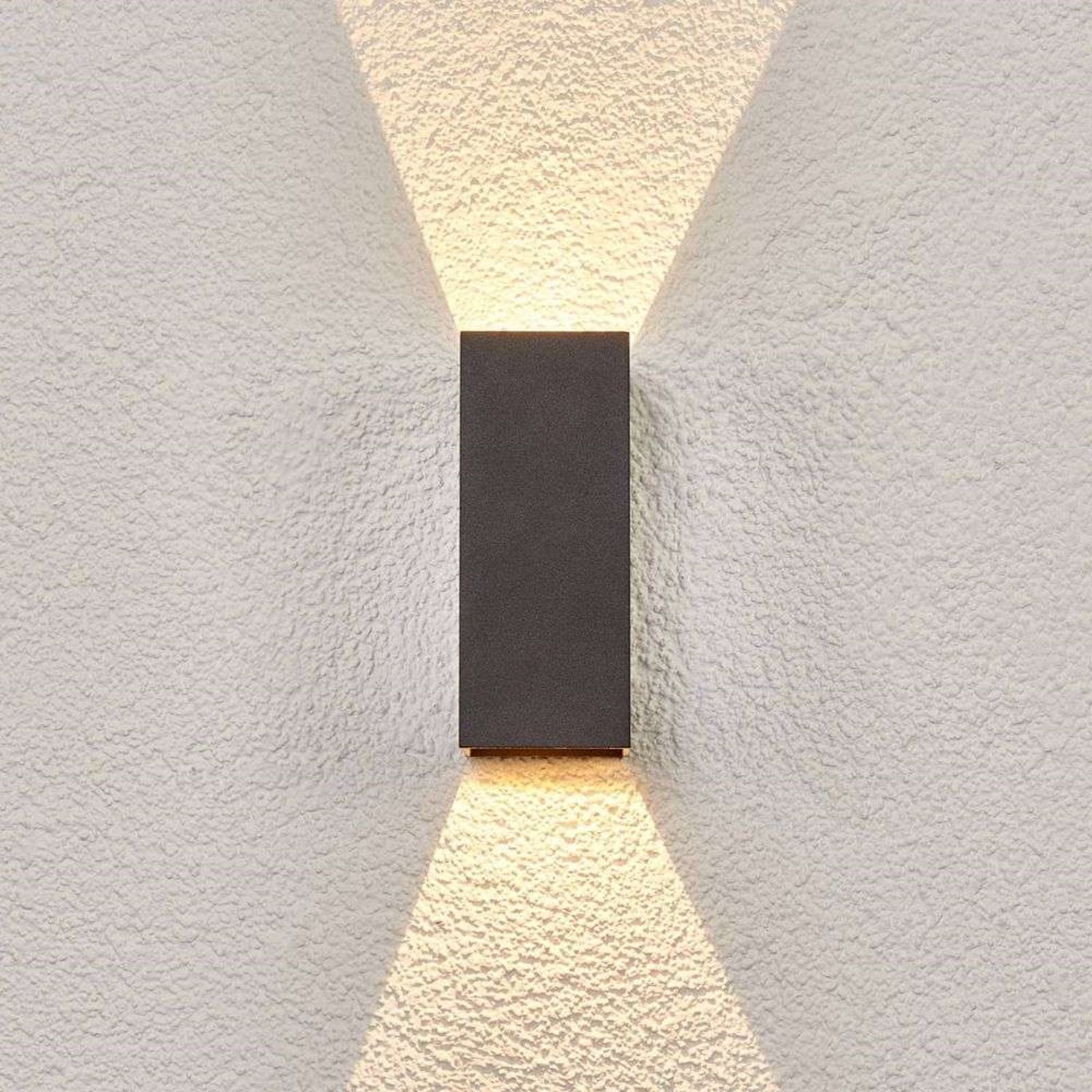 Mikka Buiten Wandlamp IP54 Dark Grey - Lucande