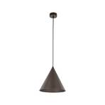 Viseća lampa Cono, jedna žarulja, Ø 25 cm, brončana boja