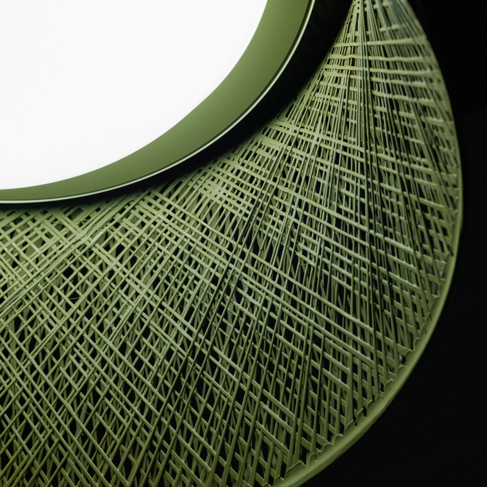 Vibia LED-välisriputusvalgustid WIND, roheline, 48 x 60 cm, 927