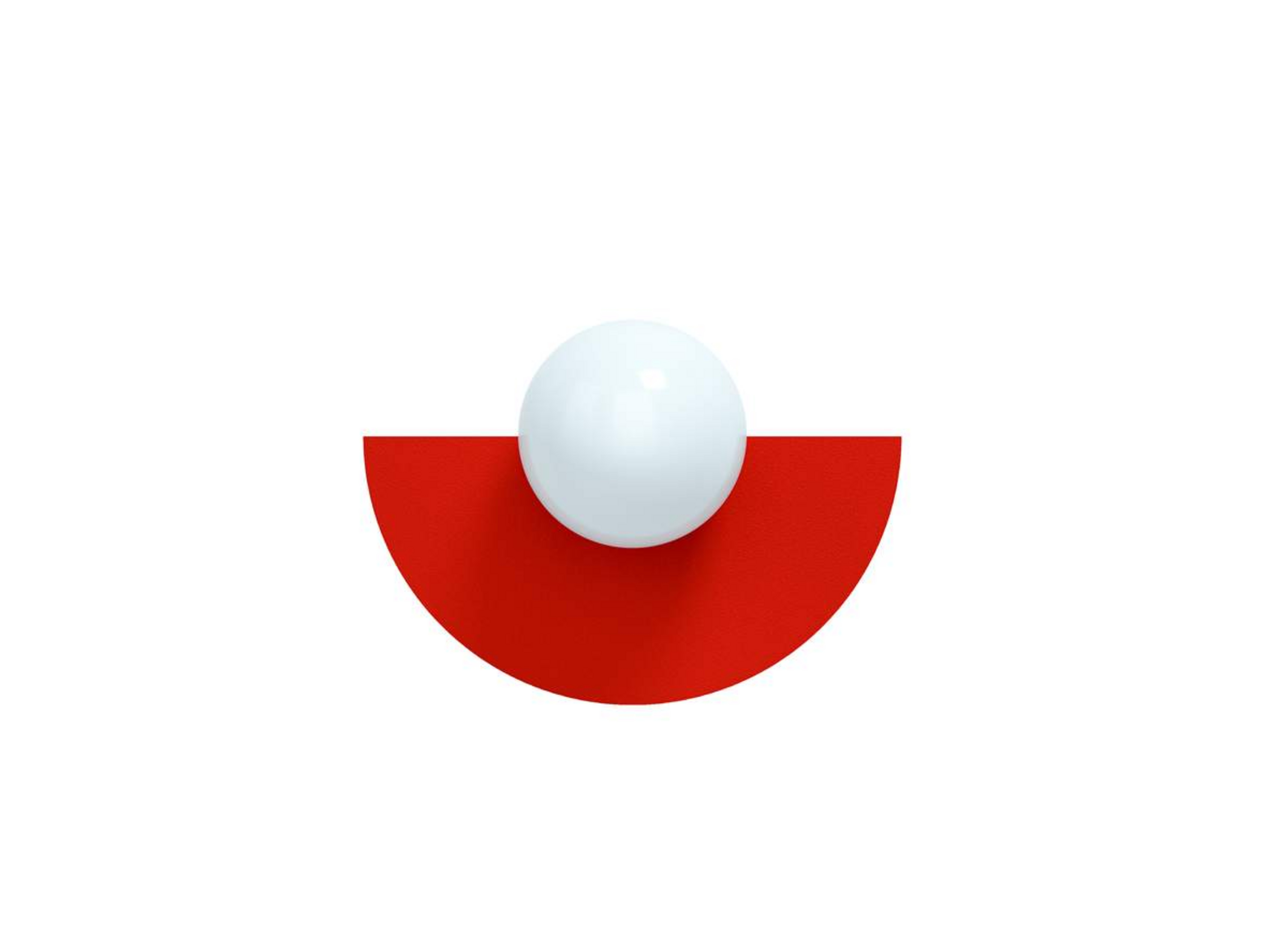 Candy Big Circle 180 S Wandleuchte, rot - Swedish Ninja