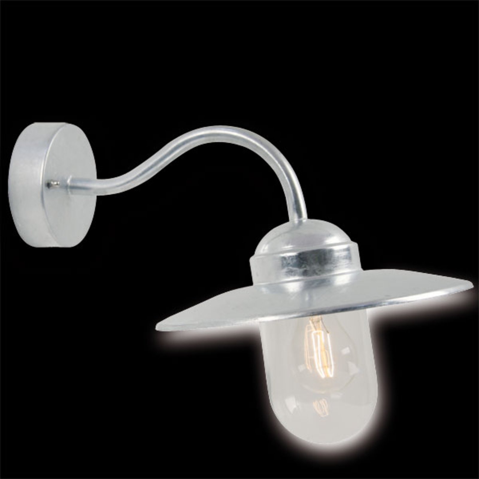Luxembourg Buiten Wandlamp  Galvanised - Nordlux