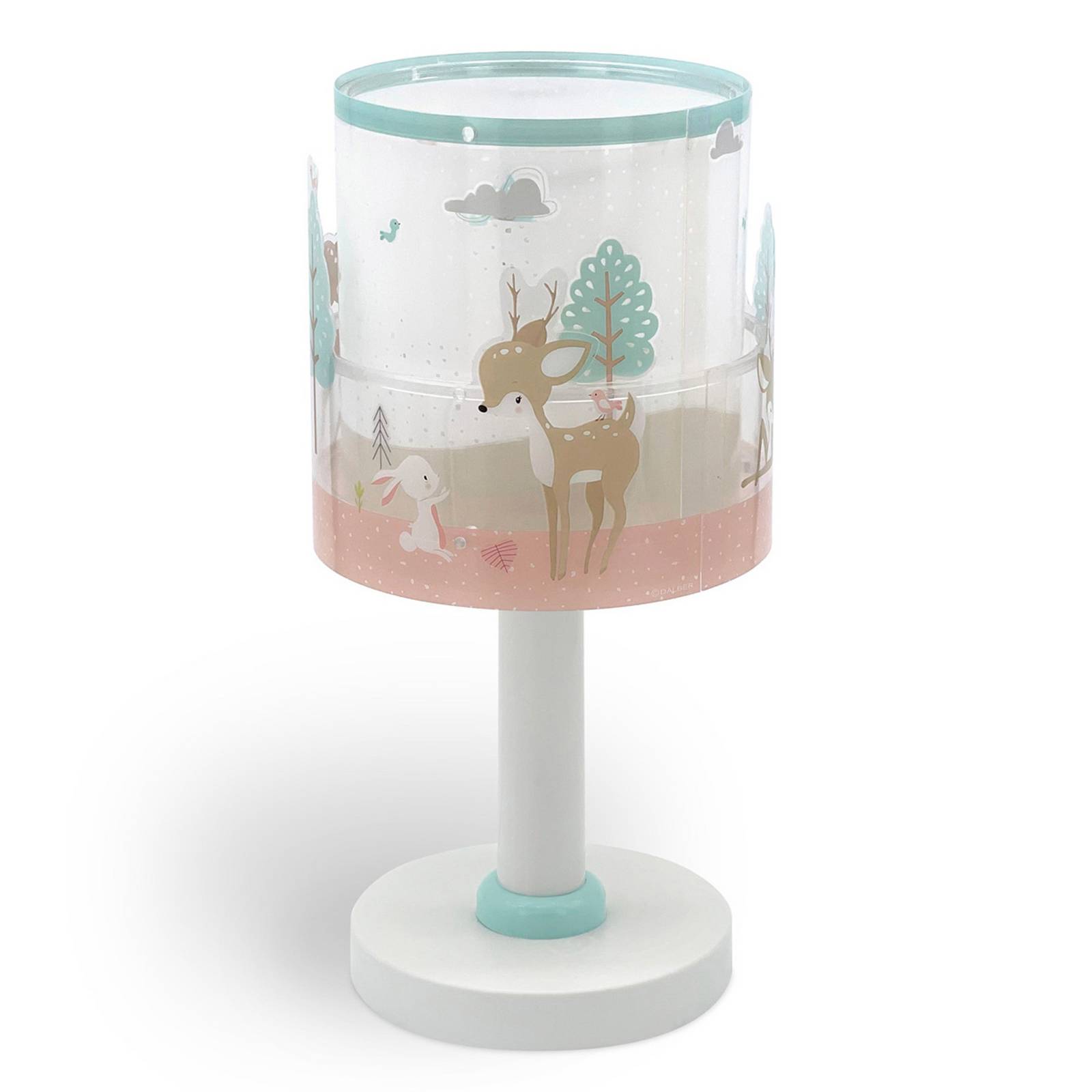 Kinder-Tischleuchte Loving Deer, G4, Ø 15 cm
