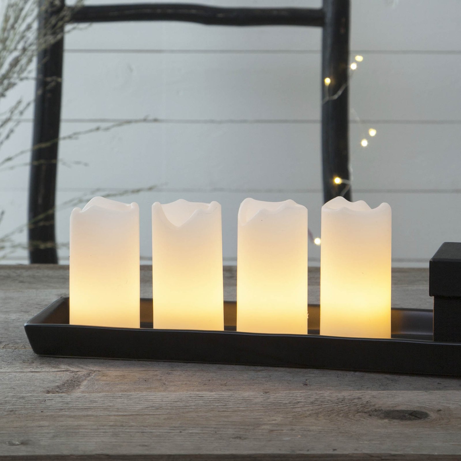 Candle-LED-kynttilä ja kaukosäädin - 4 kpl/pakkaus