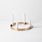 Circle Ljusstake Small Brass - Ferm Living