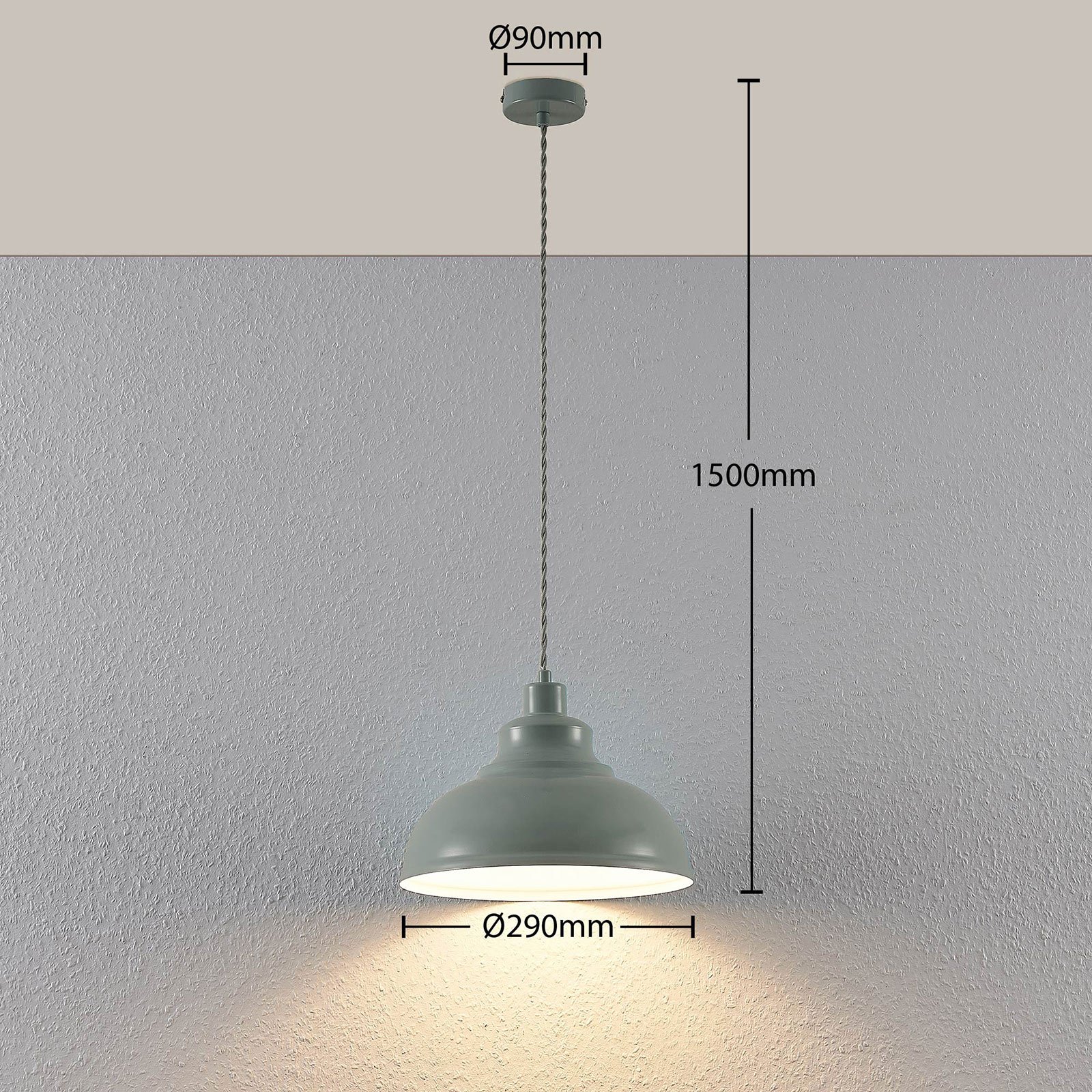 Albertine Pendant Light Blue - Lindby