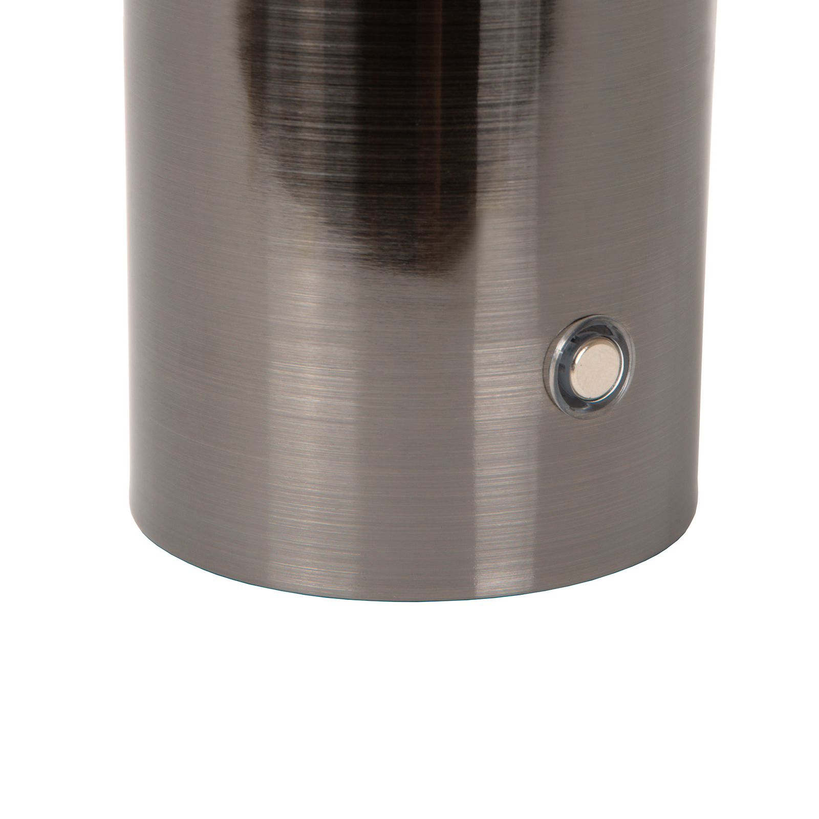 Accu-tafellamp Vivo, zwart-chroom, hoogte 22 cm, metaal