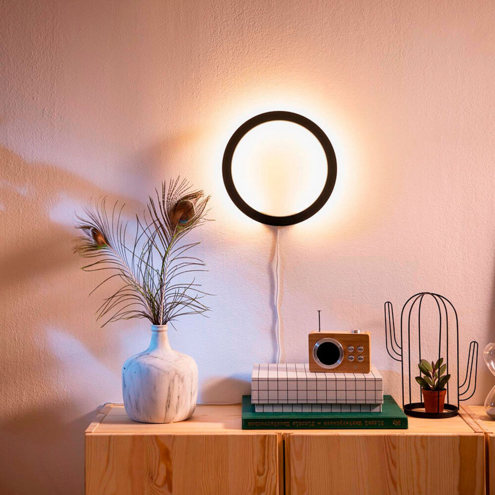 Sana Hue Aplică de Perete Black Bluetooth White/Color Amb. - Philips Hue