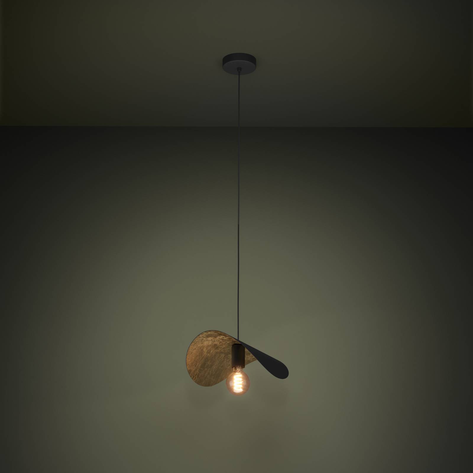 EGLO Stars Of Light Hängeleuchte Saceda L. 41cm schwarz/gold günstig online kaufen