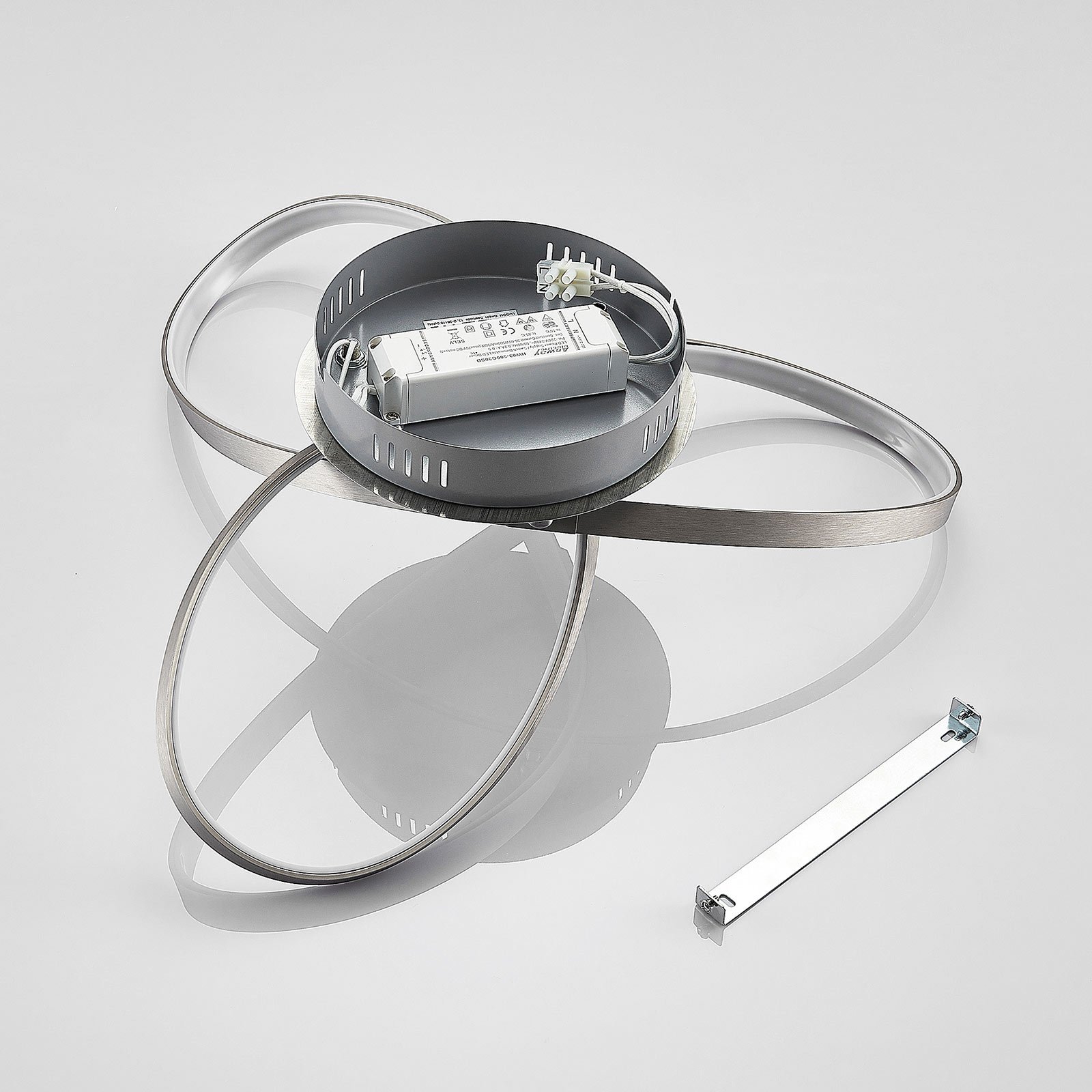 Saliha Lámpara de Techo Nickel/White - Lindby