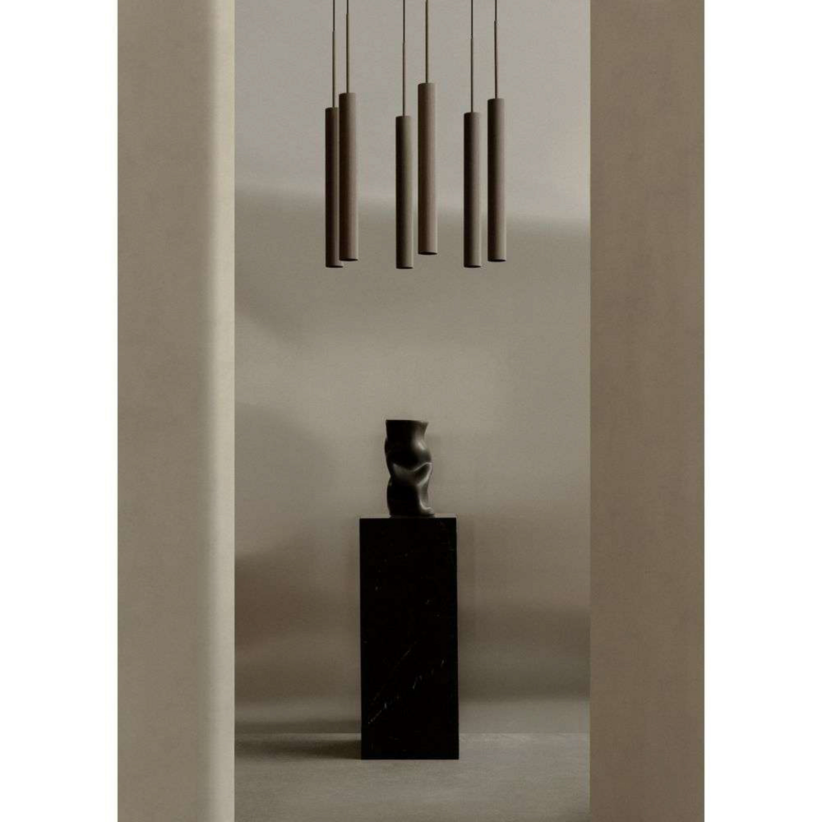 Tubulaire 6 Lampadario Alu/Anodized Bronzed - Audo Copenhagen