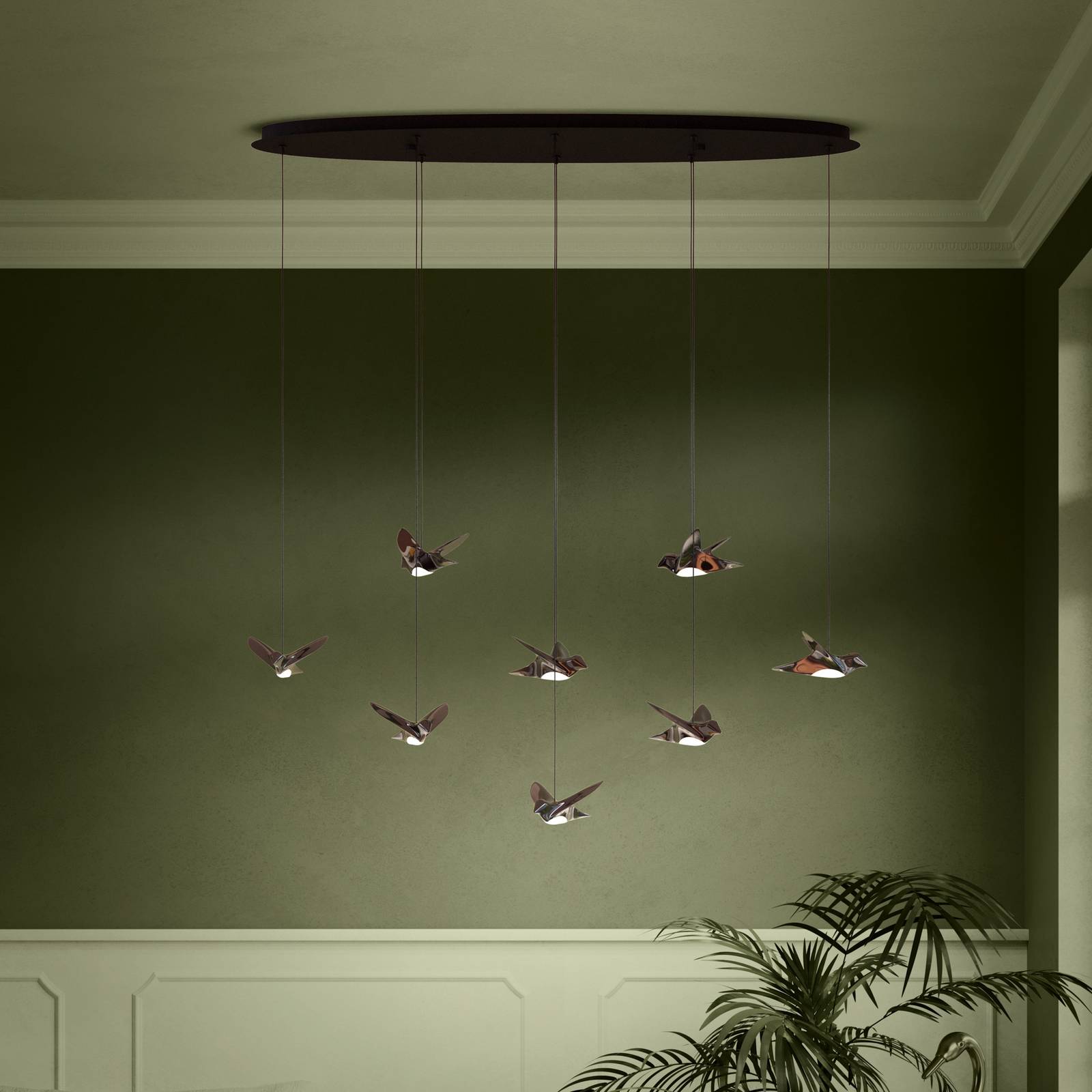 Stars of Light EGLO Stars Of Light LED závěsné světlo Paratebueno černé 8-ramenné