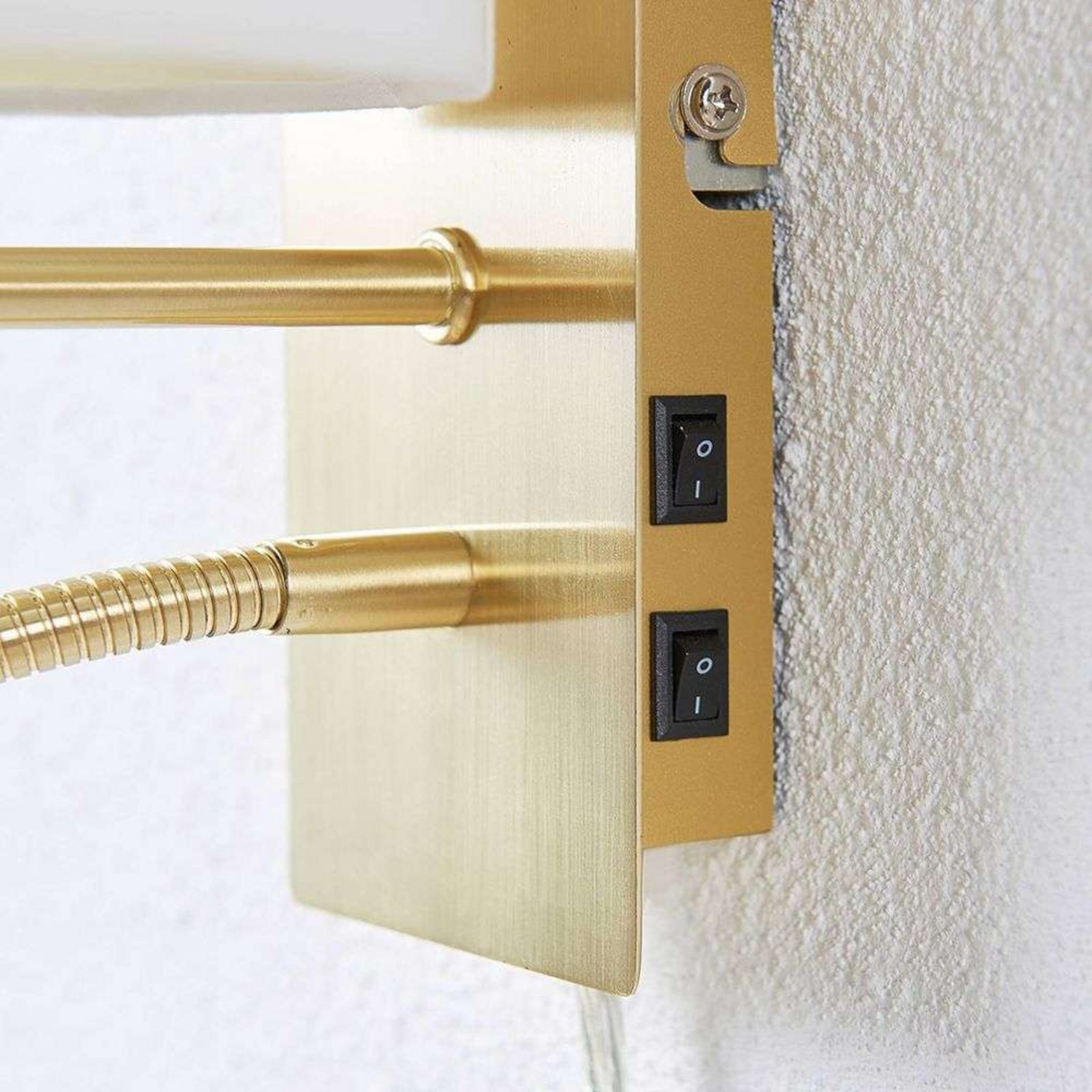 Florens Candeeiro de Parede White/Brass - Lindby