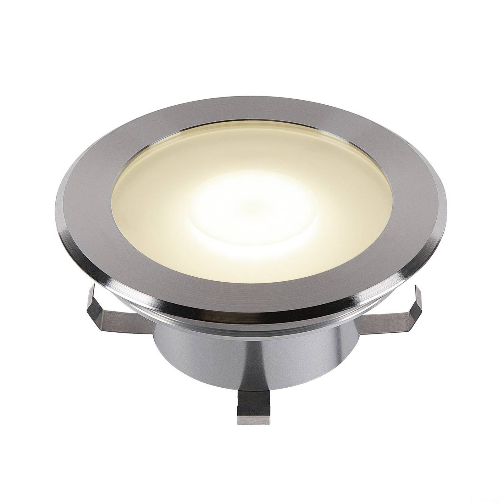 SLV Dasar Flat 120 LED deck light, 3,000 K - Recessed Floor Light - Recessed Light - Modern - Silver