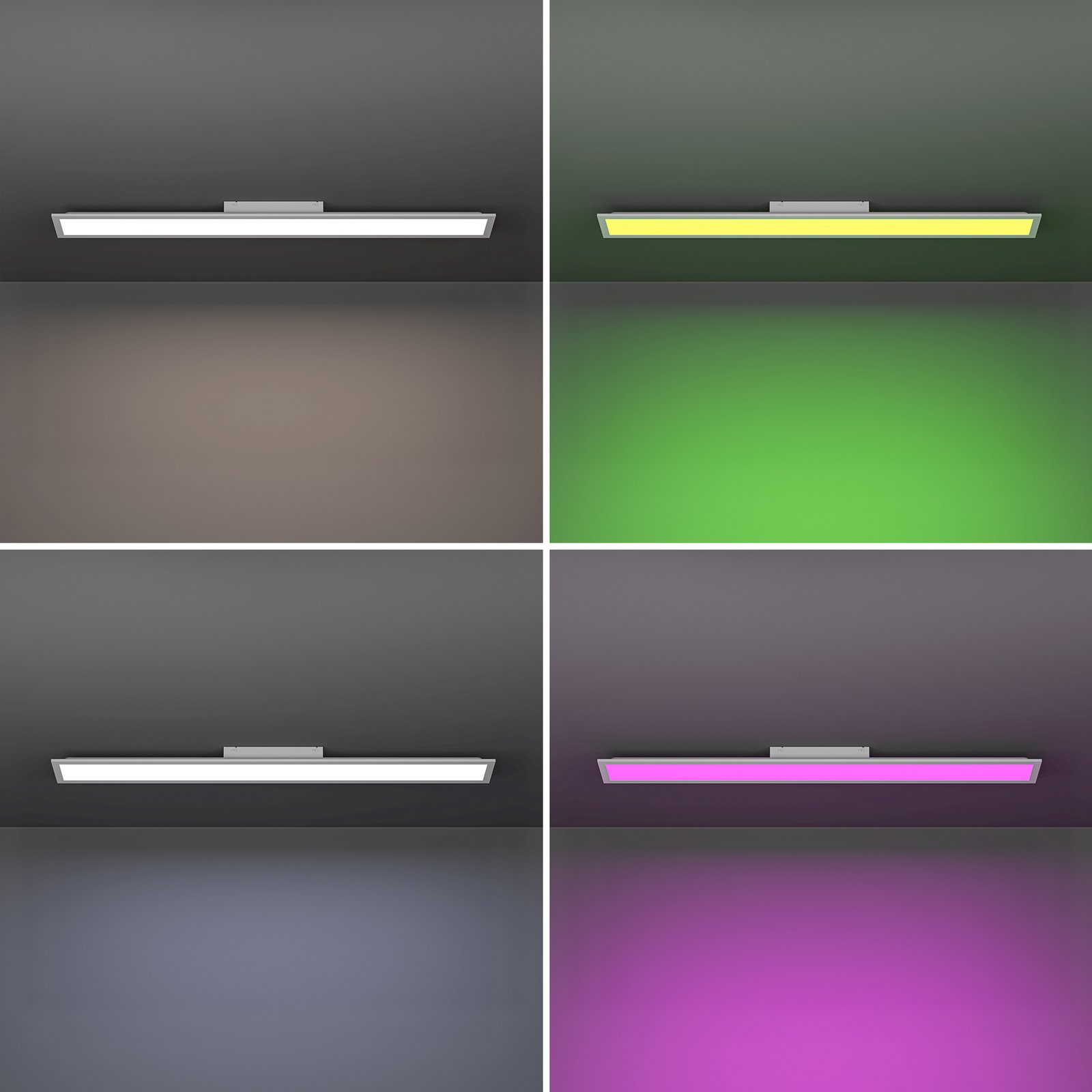 Hängelampe Barlaston, Schirme textilbespannt 3-fl.