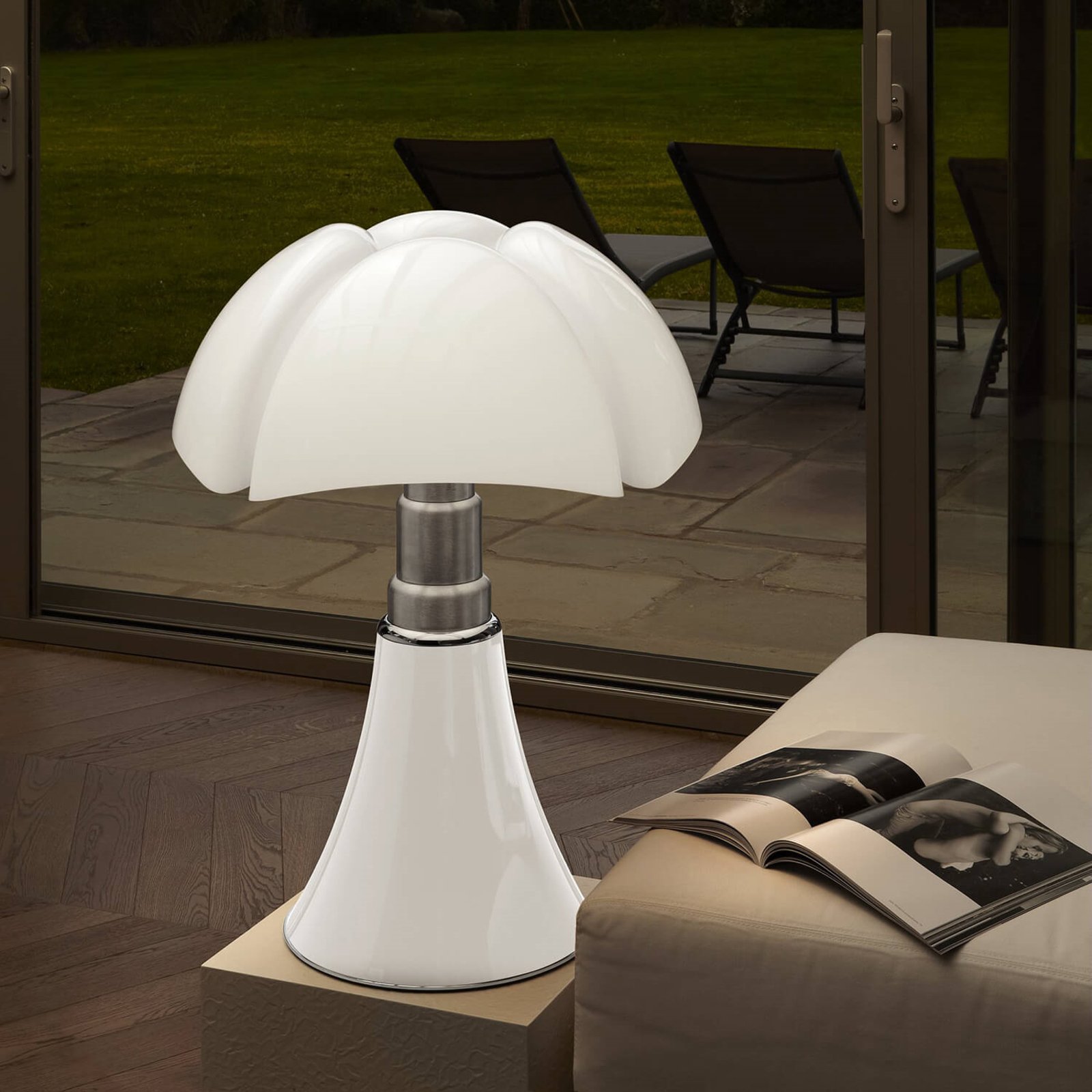 Pipistrello LED Lampada da Tavolo Medium White - Martinelli Luce