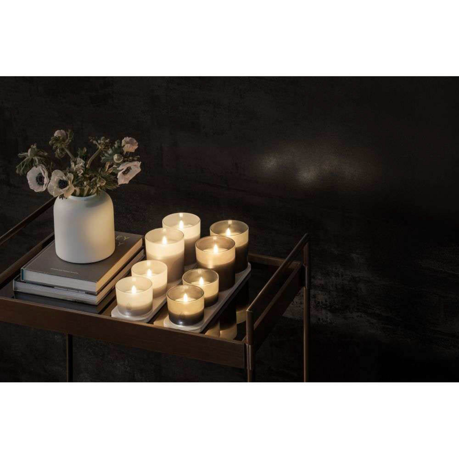 Vetro Ricaricabile LED Chiaro 8,2x6 cm Vanilla - Uyuni Lighting