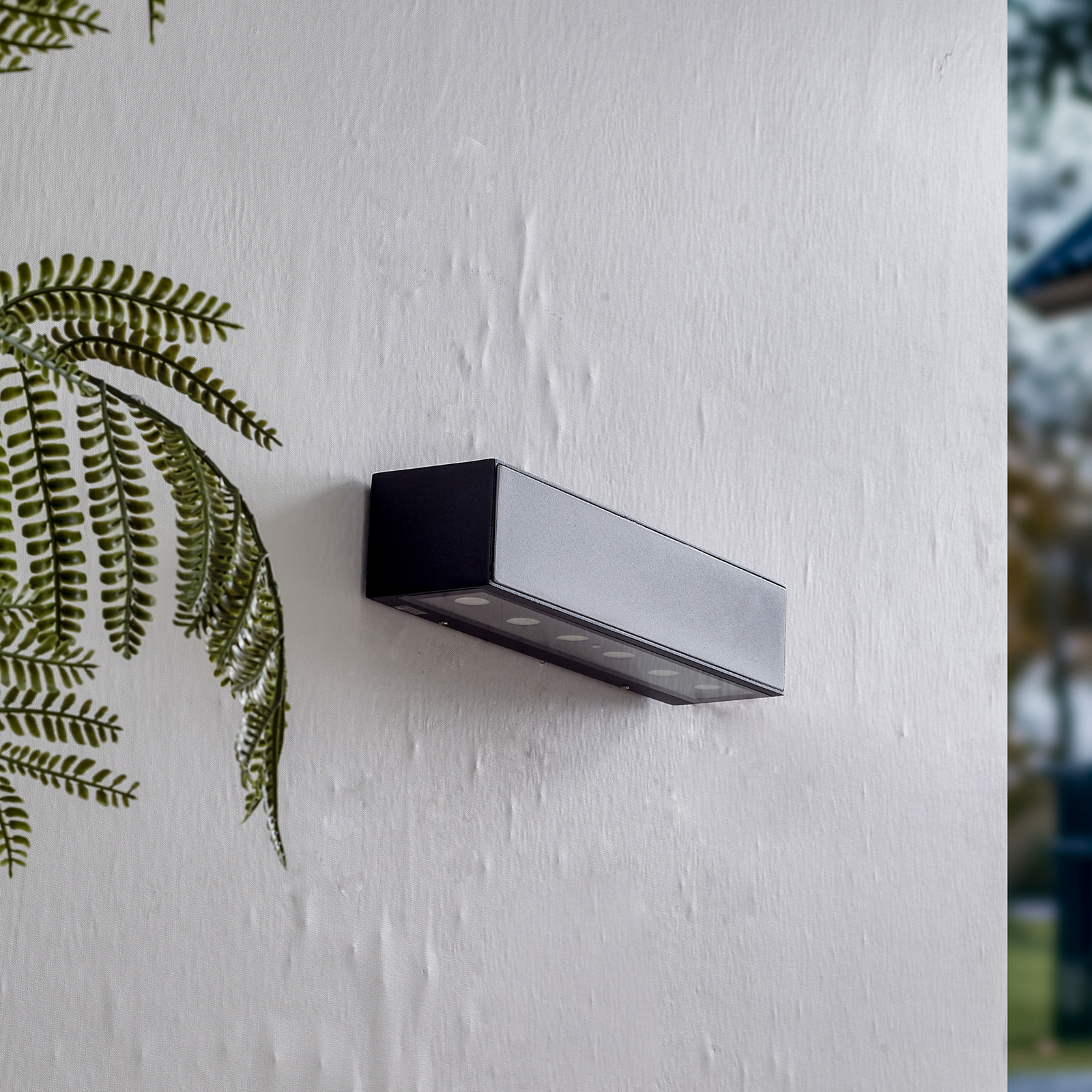 Selim LED Utomhus Vägglampa L30 Svart - Lucande