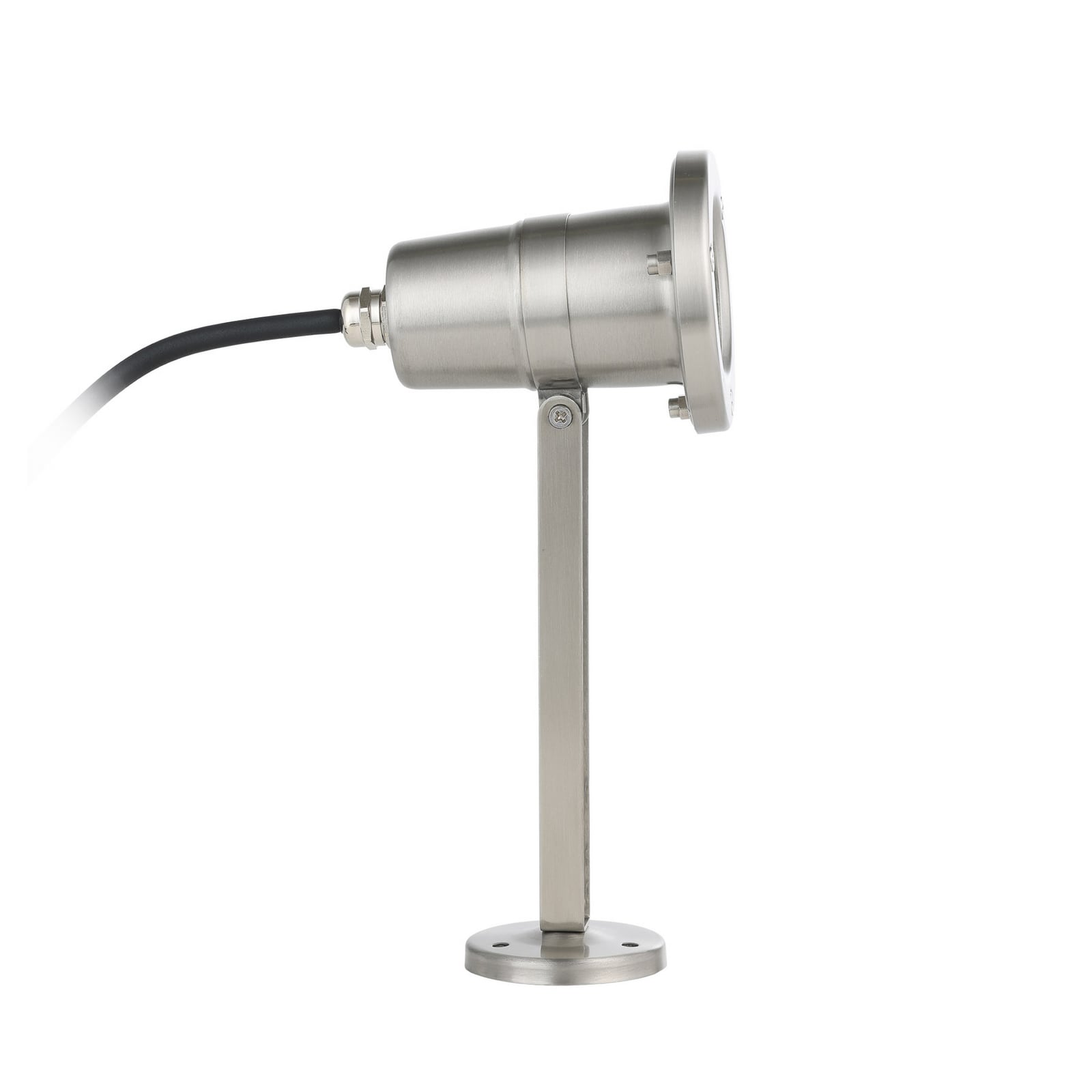 LED-maapinnale kinnitatav prožektor Nema, roostevabast terasest, 24 cm,