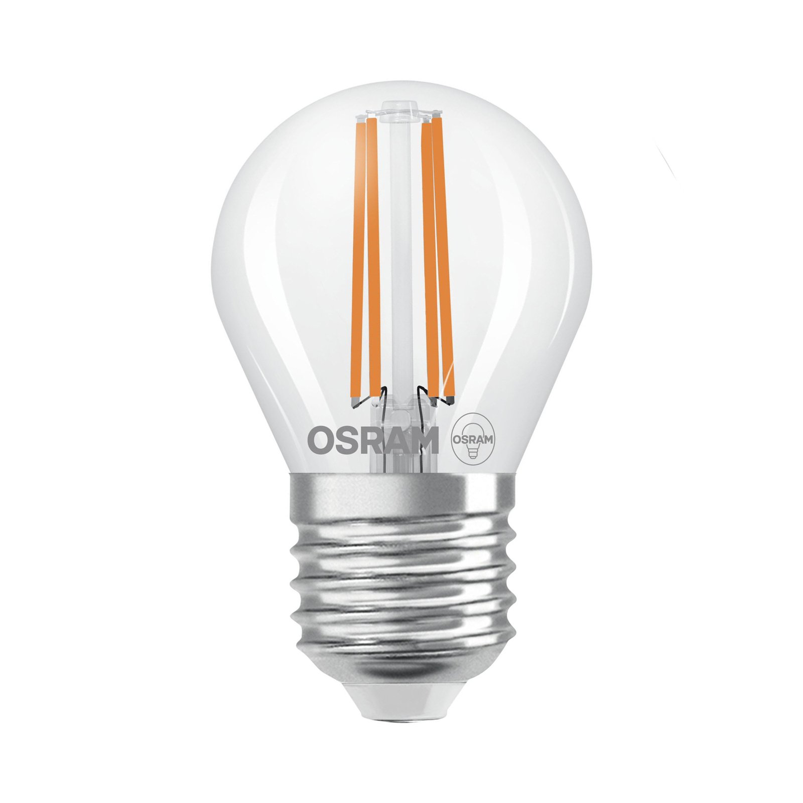 OSRAM LED žárovka s kapkovitým vláknem E27 3,8W 2700K 806lm