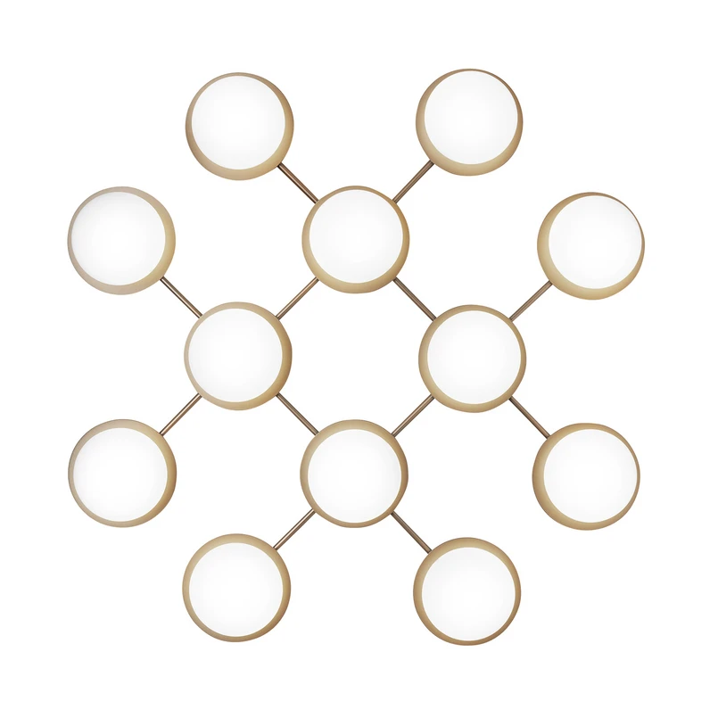 Nuura Aps – Liila 12 Wand/Deckenleuchte Nordic Gold/Opal White Nuura