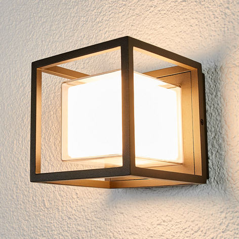 Terningformet LED-utevegglampe Laurens