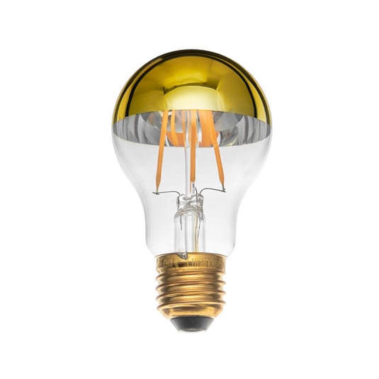 E27 3.5W LED bombilla espejo A60, 2700K oro