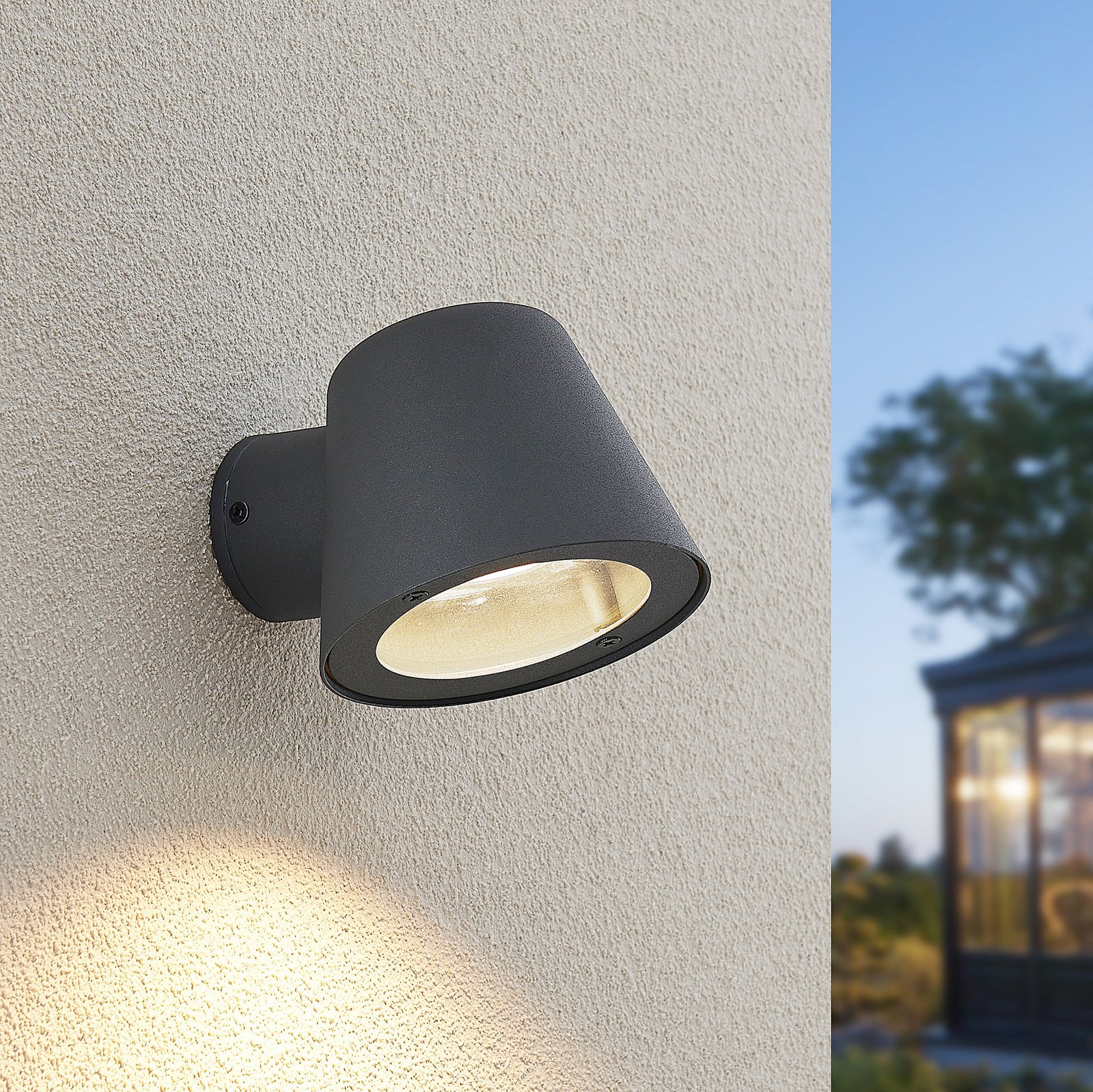 Ileyna Candeeiro de Parede Exterior Dark Grey - Lindby
